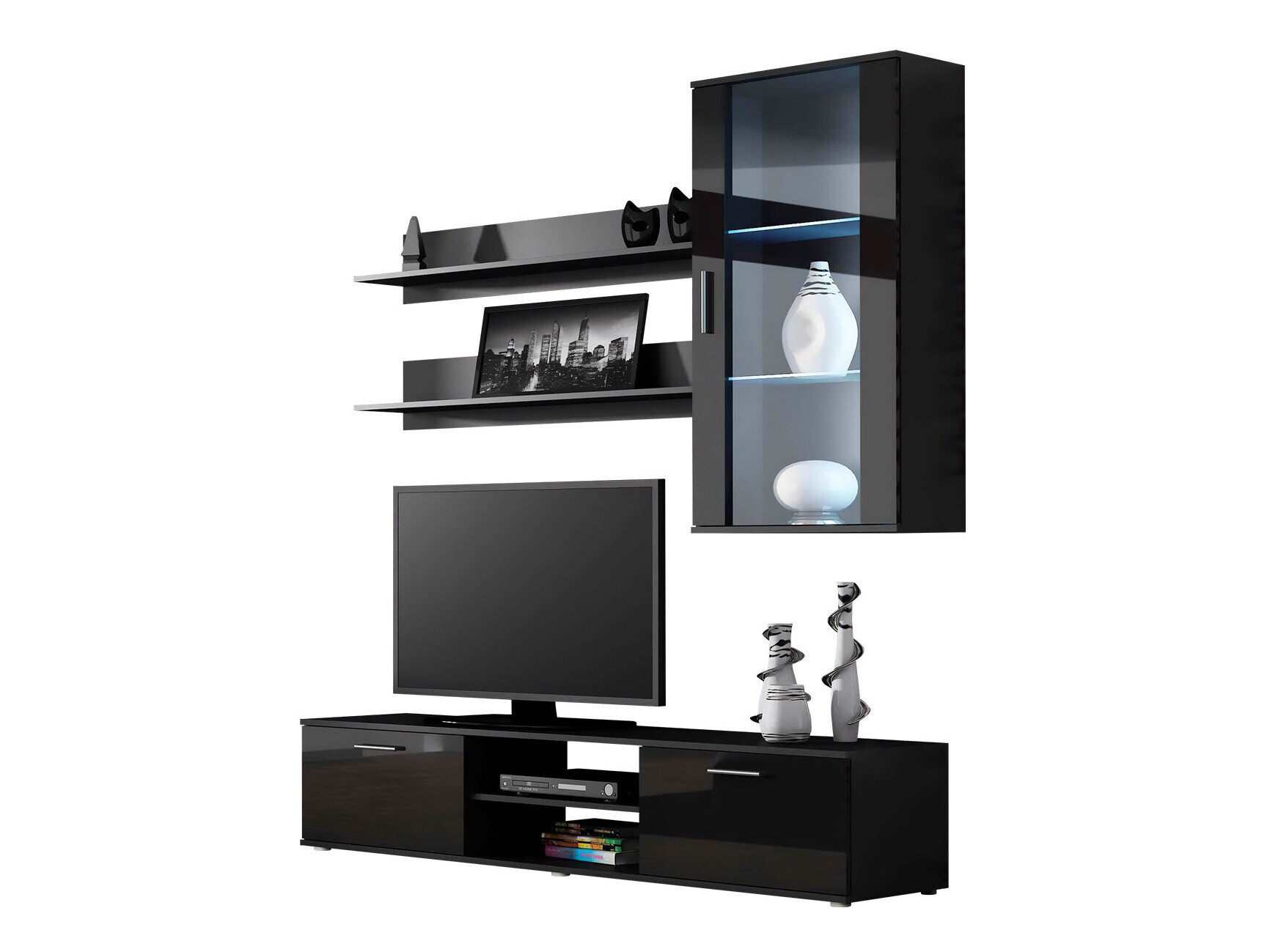 Elutoa komplekt Tornola 113 (Must + Läikiv must)