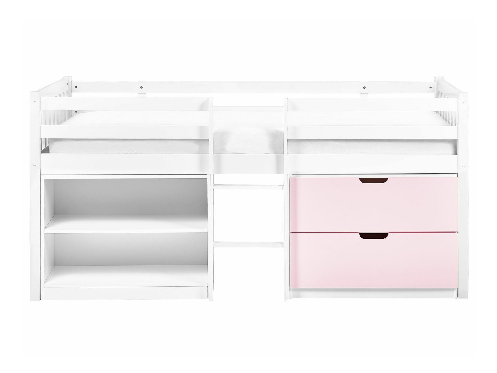 Kõrge voodi Berwyn 2199 (Valge + Roosikarva)