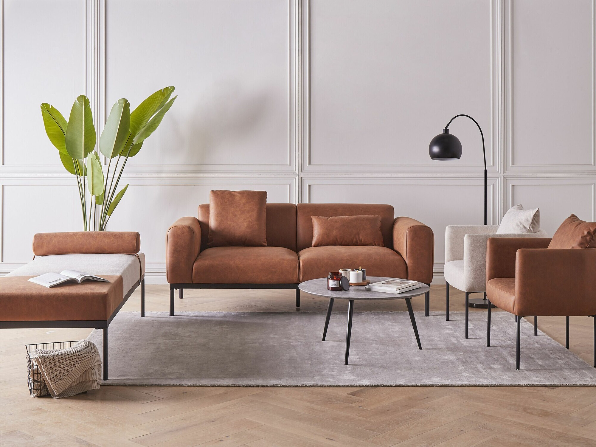 Kušett Berwyn 2204 (Beež + Pruun)