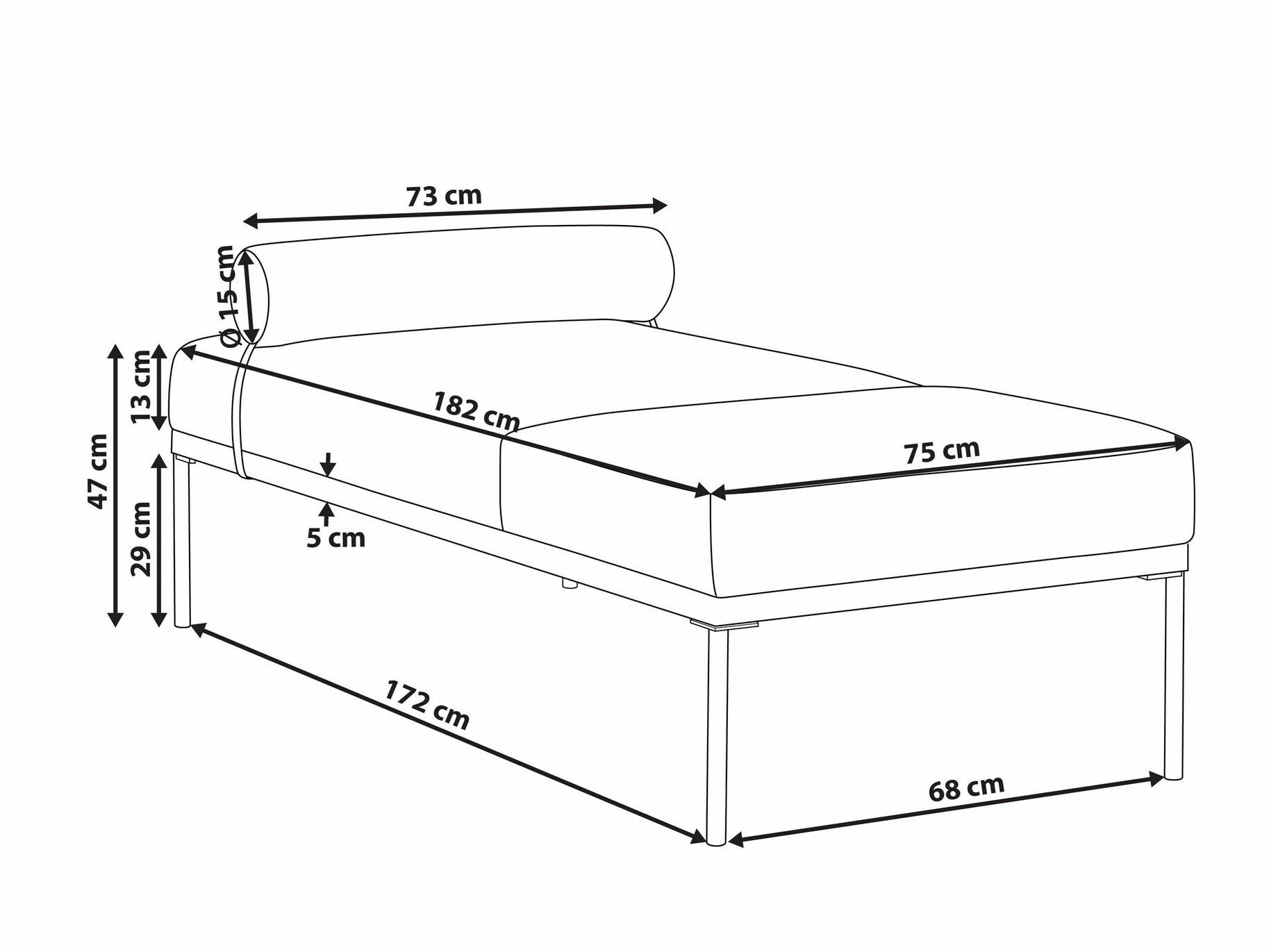 Kušett Berwyn 2204 (Beež + Pruun)