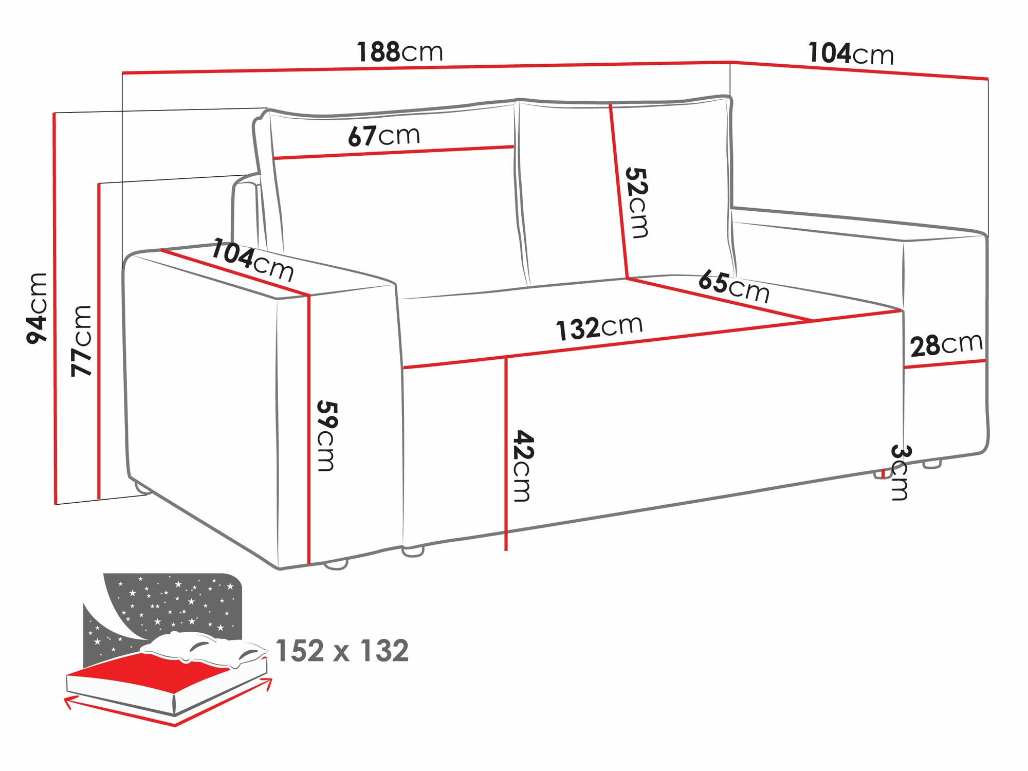 Diivanvoodi Clovis 107 (Poso 02)