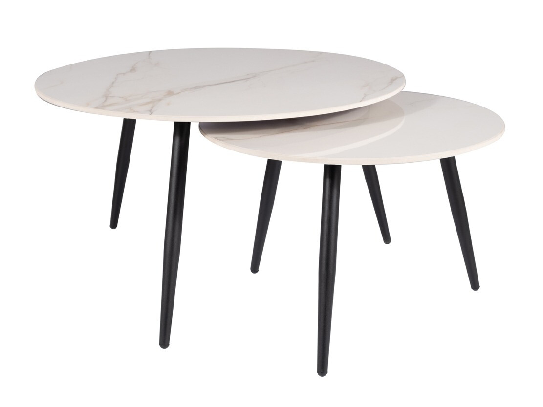 Diivanilaudade komplekt Detroit 602 (Valge marmor)