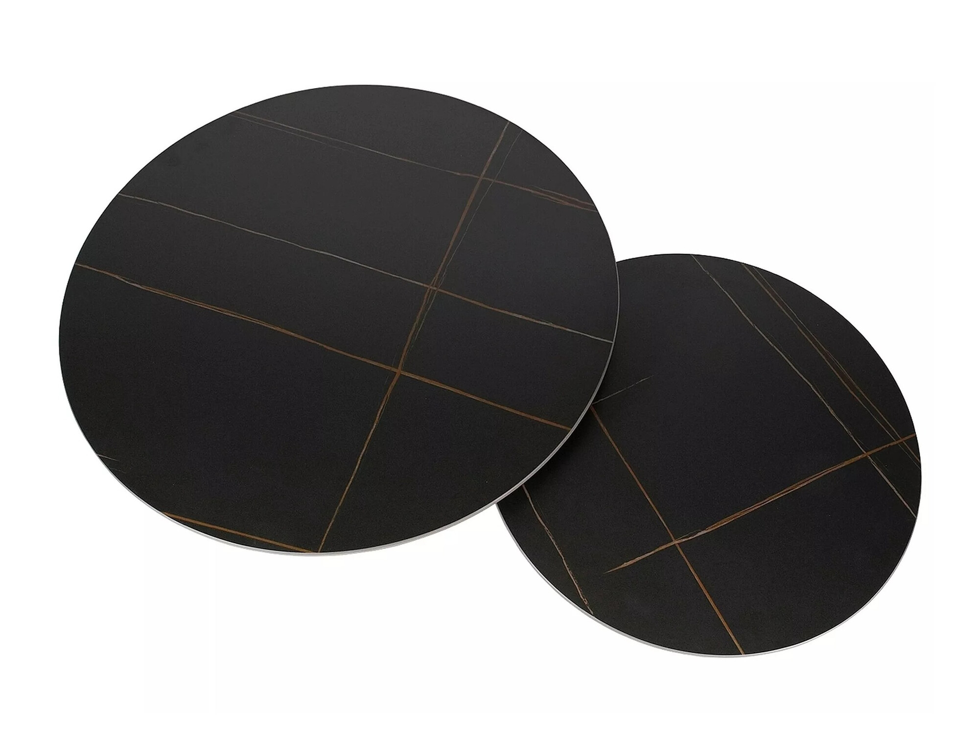 Diivanilaudade komplekt Detroit 607 (Must marmor)