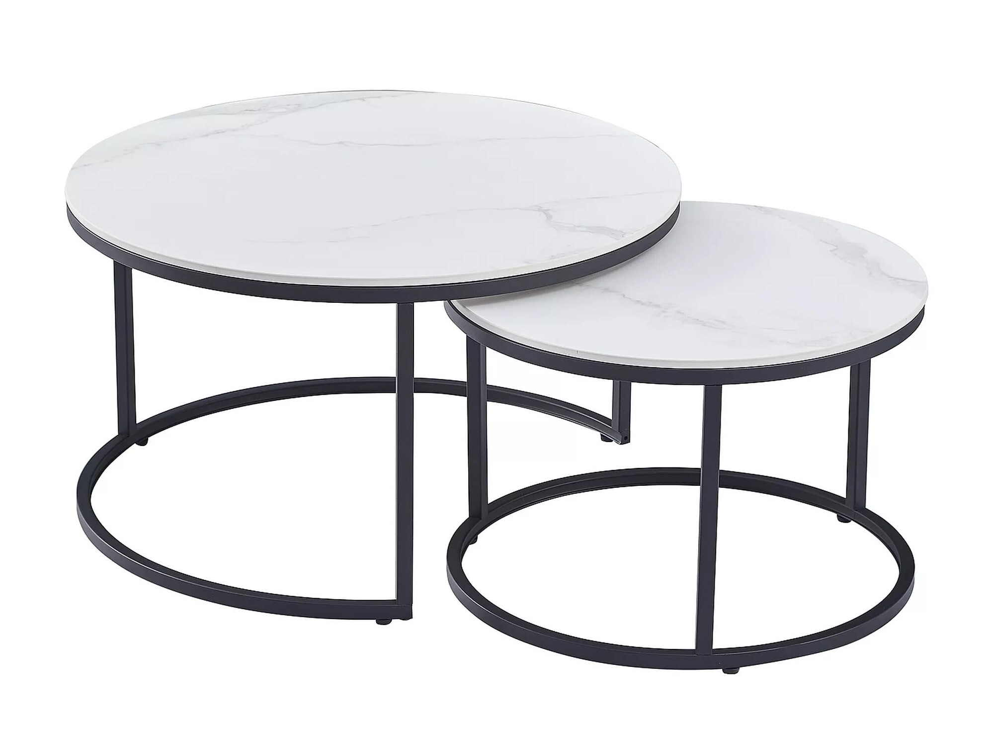 Diivanilaudade komplekt Detroit 607 (Valge marmor)