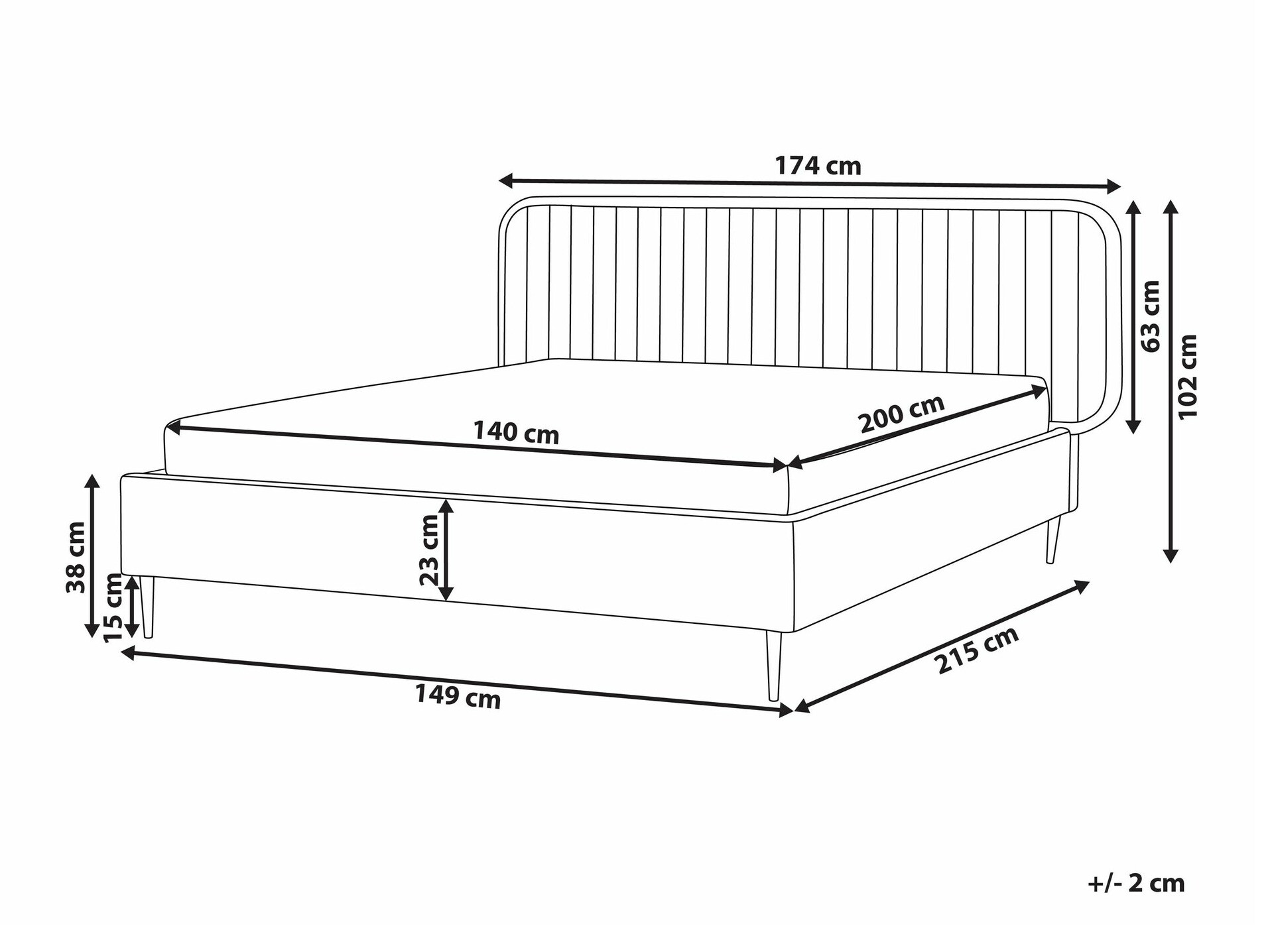 Voodi Berwyn 2213 (Beež)