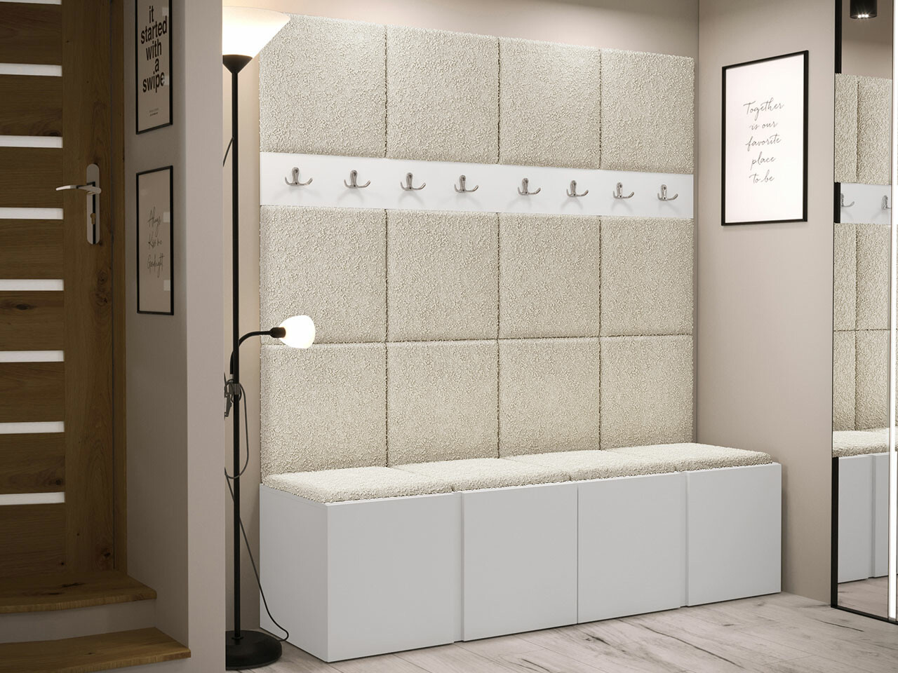 Esikukomplekt Hartford 268 (Valge)