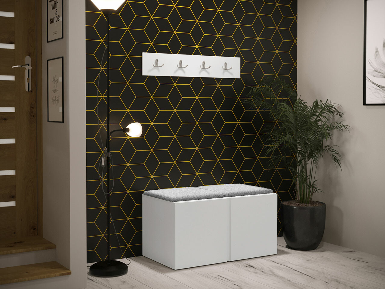 Esikukomplekt Hartford 275 (Valge)