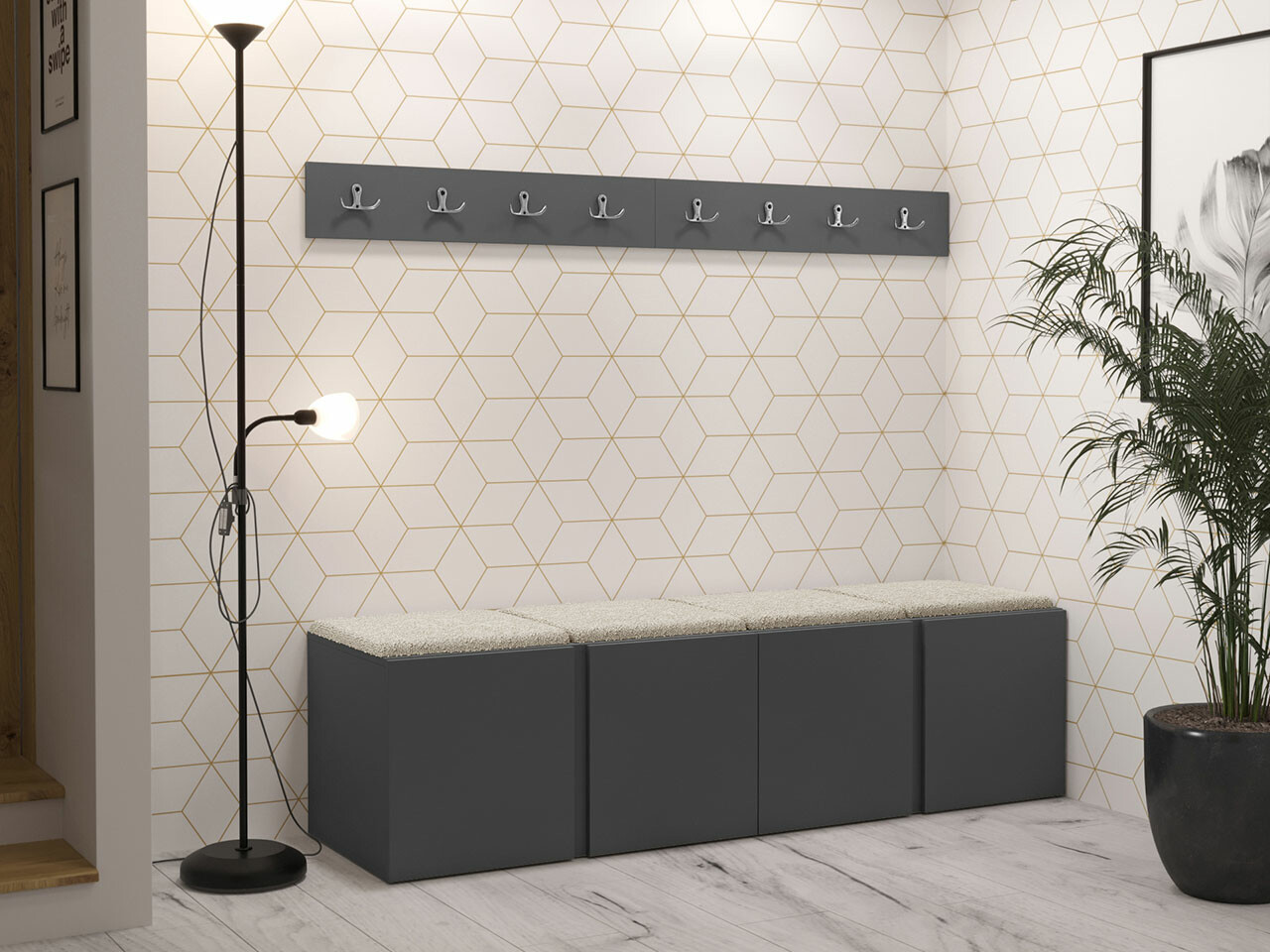 Esikukomplekt Hartford 276 (Grafiit)