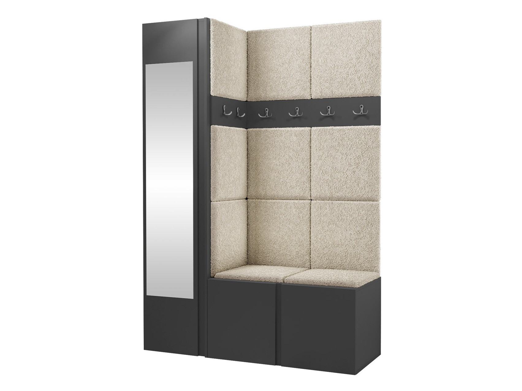 Esikukomplekt Hartford 277 (Grafiit)