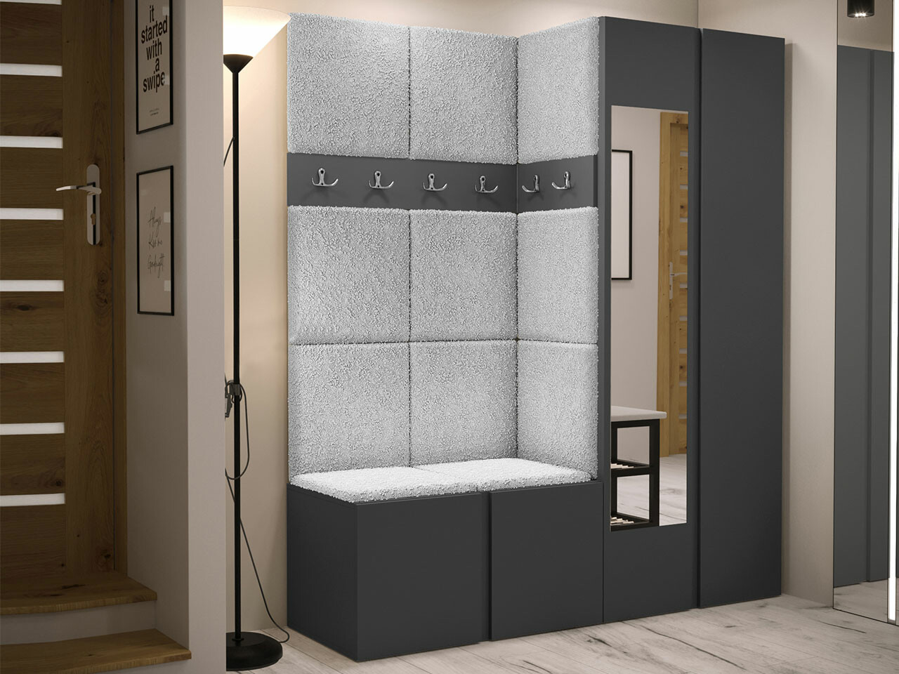 Esikukomplekt Hartford 278 (Grafiit)