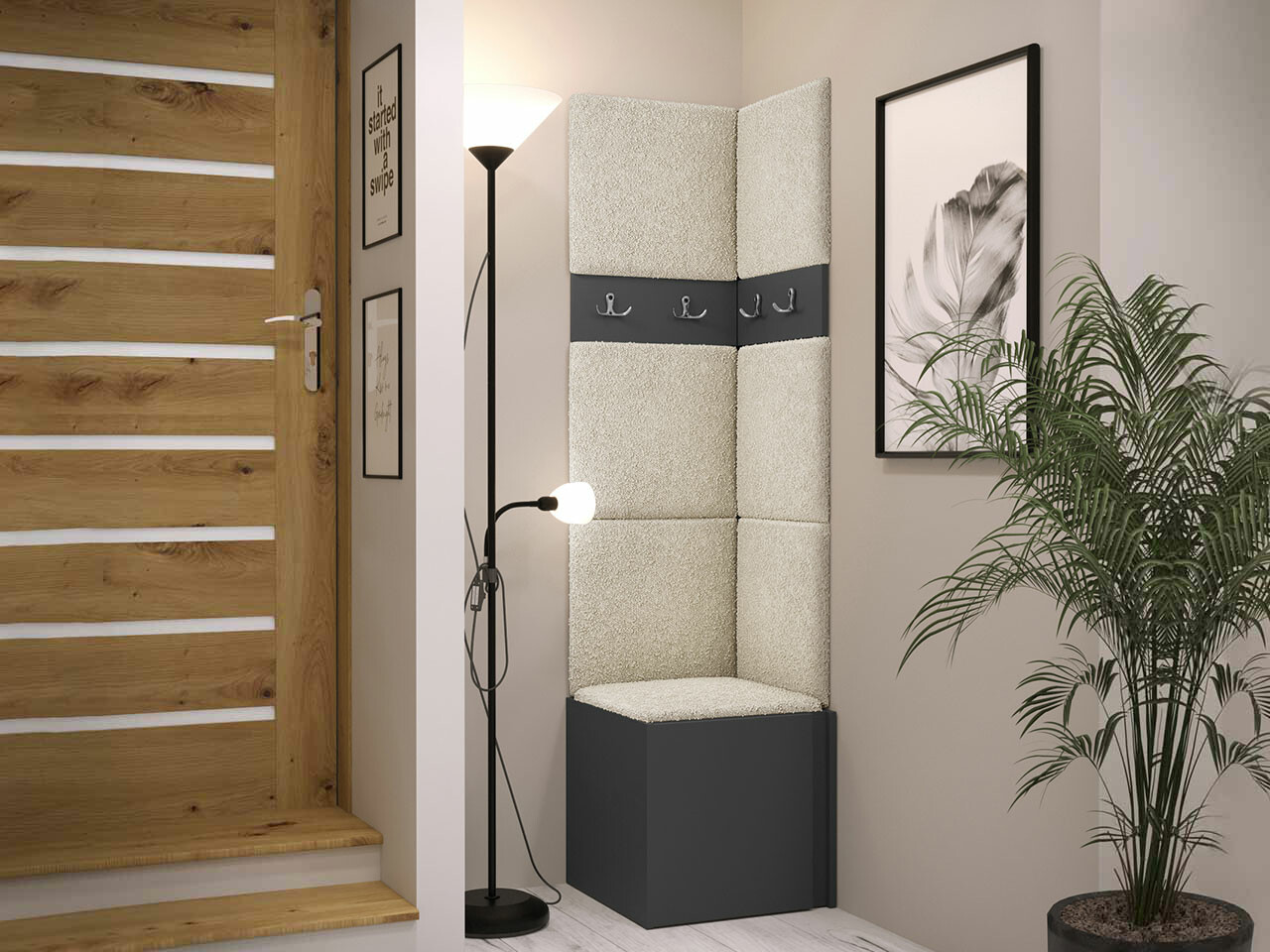 Esikukomplekt Hartford 347 (Grafiit)