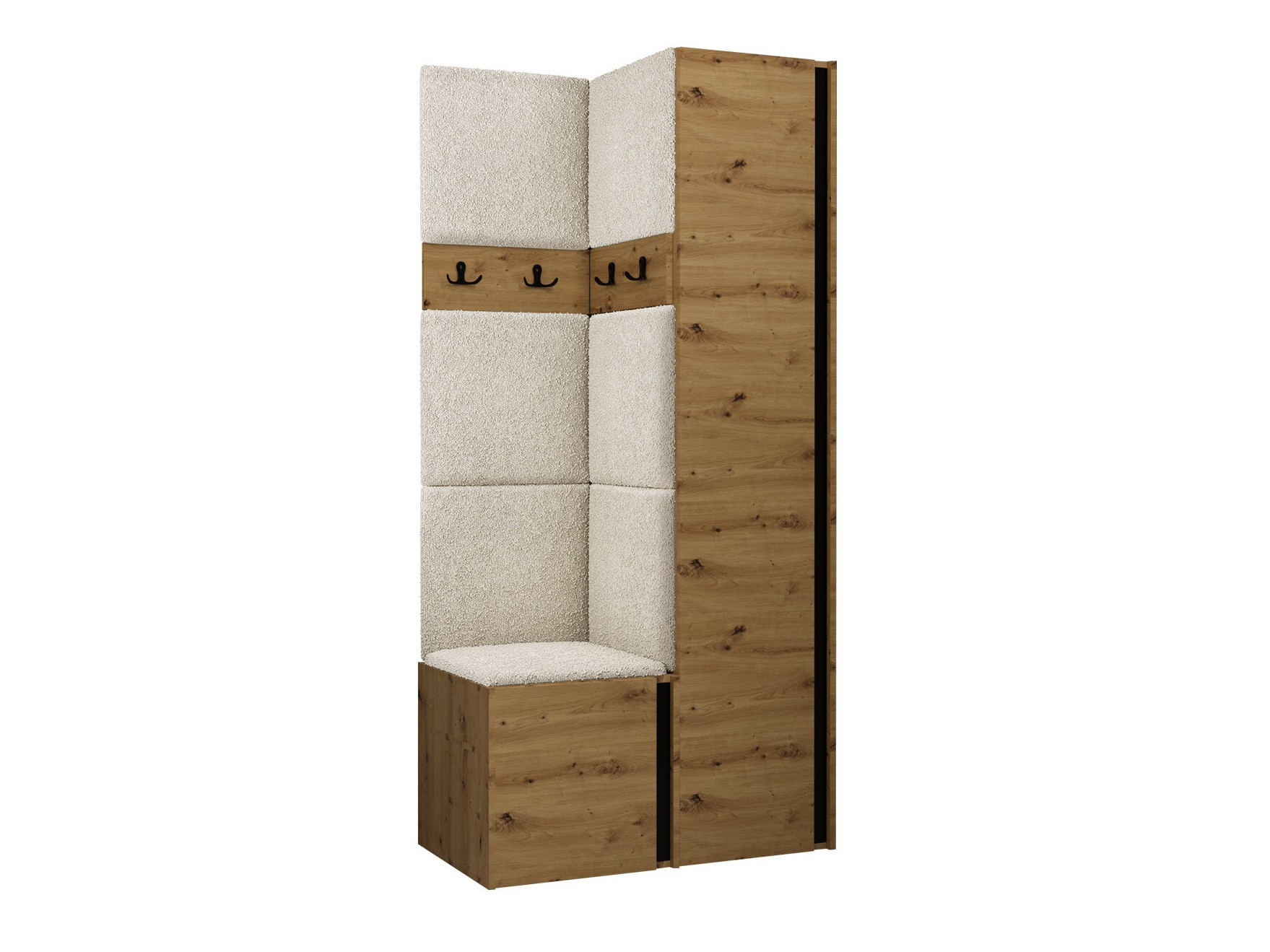 Esikukomplekt Hartford 348 (Artisan tamm + Must)