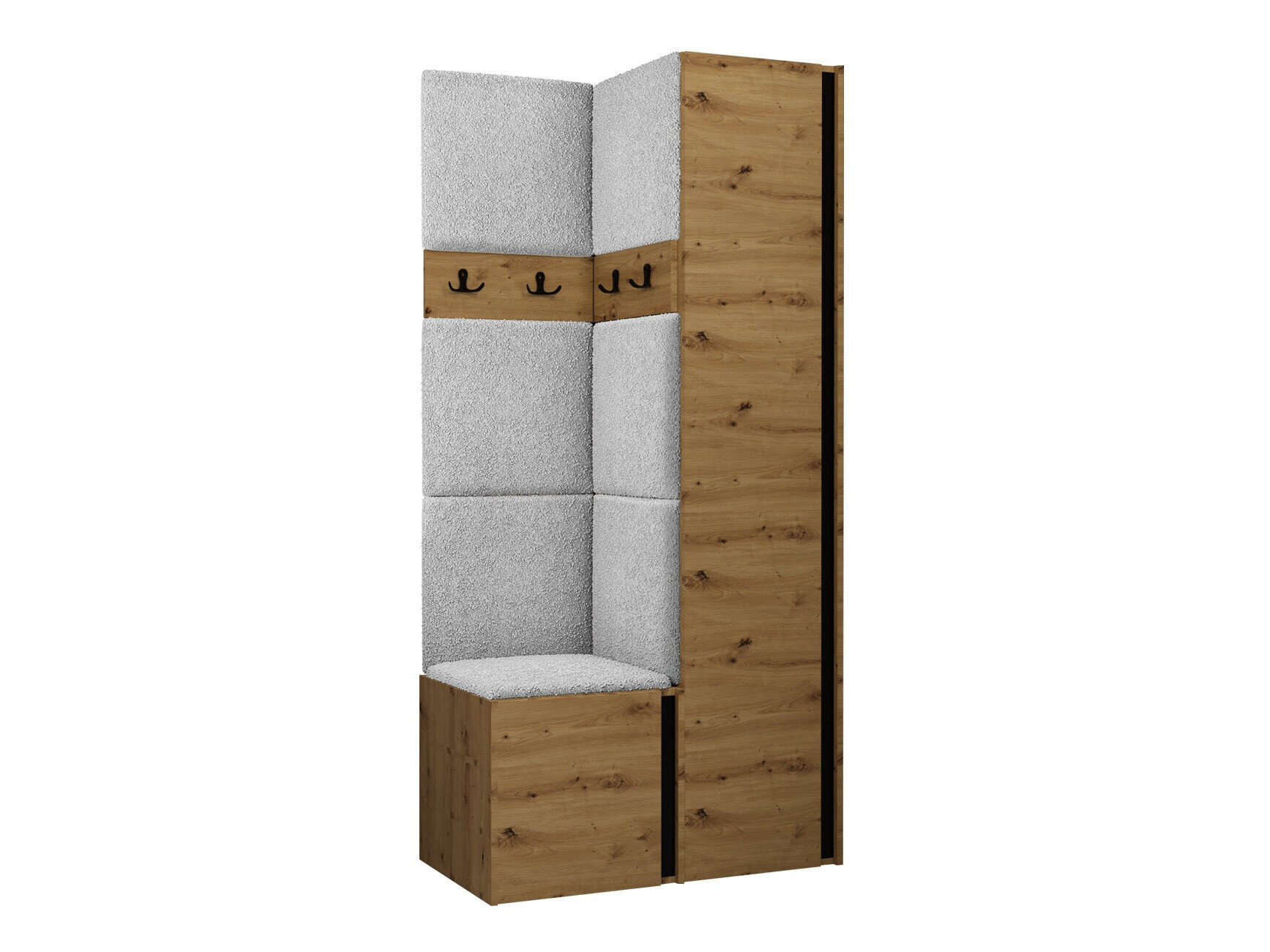 Esikukomplekt Hartford 348 (Artisan tamm + Must)