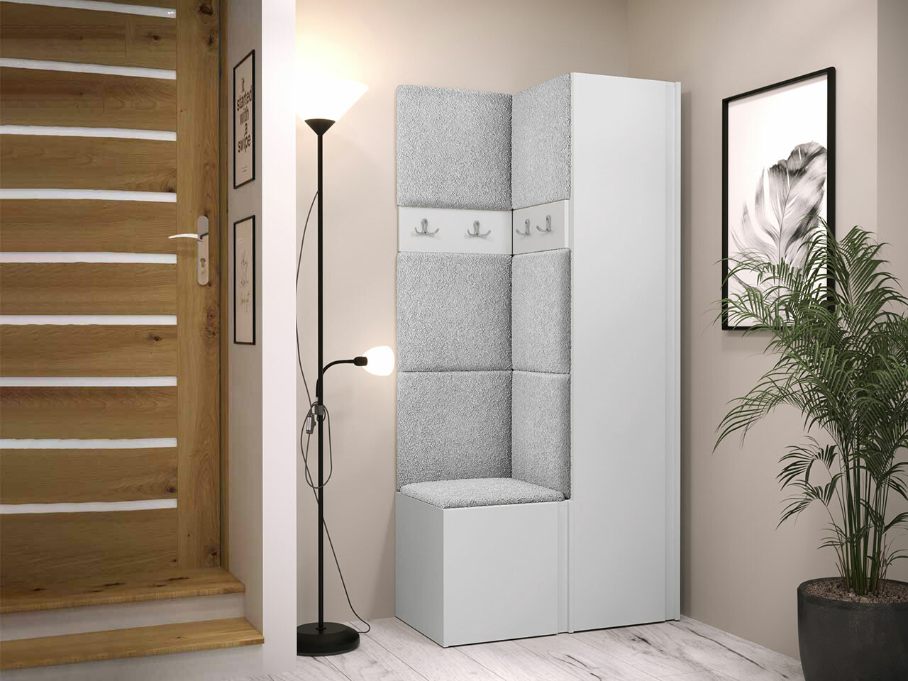 Esikukomplekt Hartford 348 (Valge)