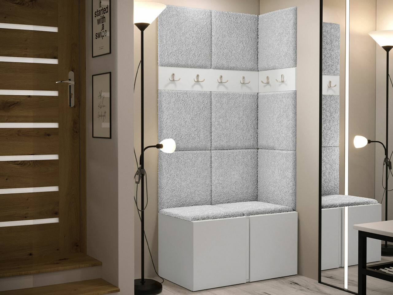 Esikukomplekt Hartford 264 (Valge)