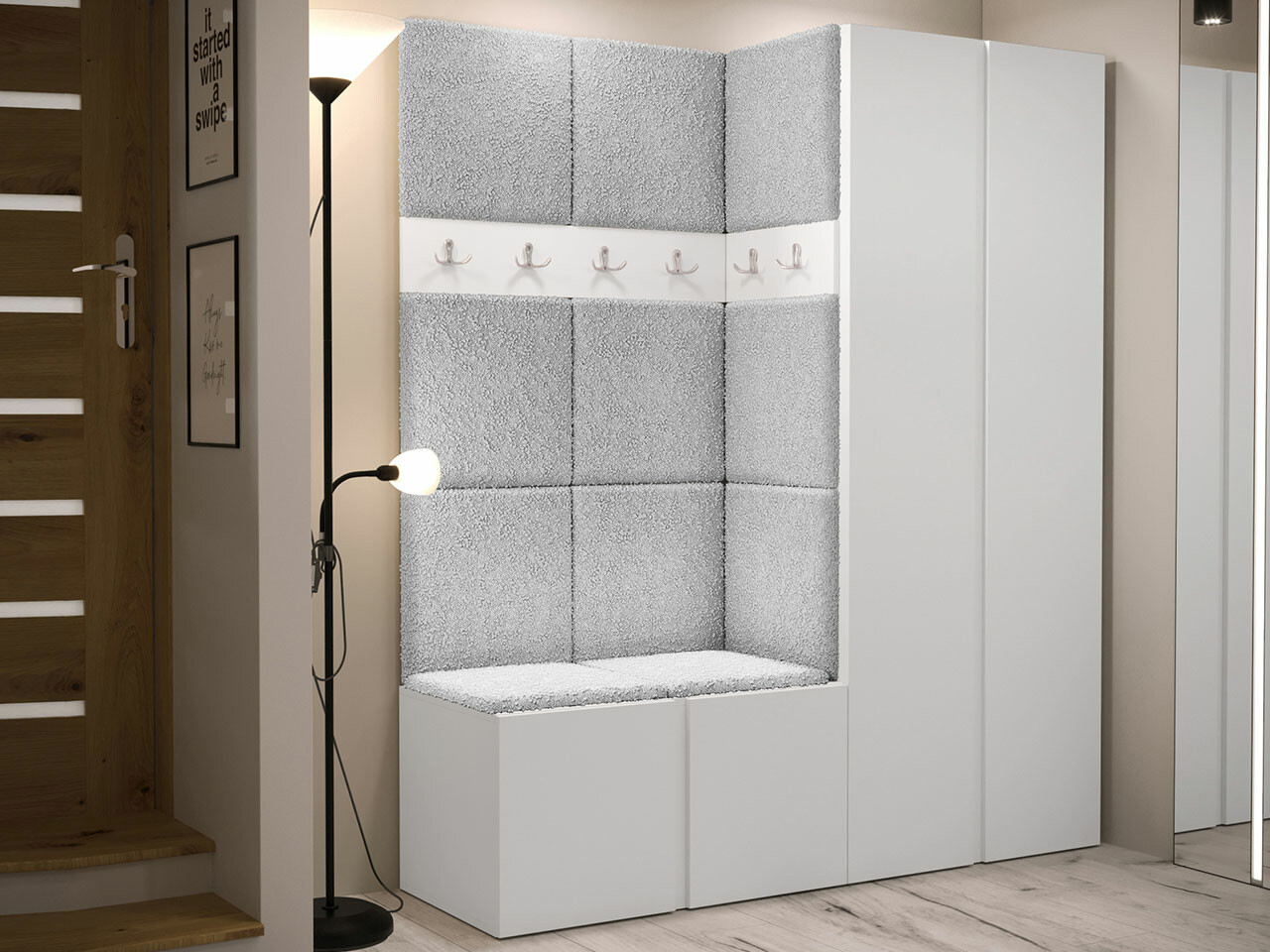 Esikukomplekt Hartford 266 (Valge)