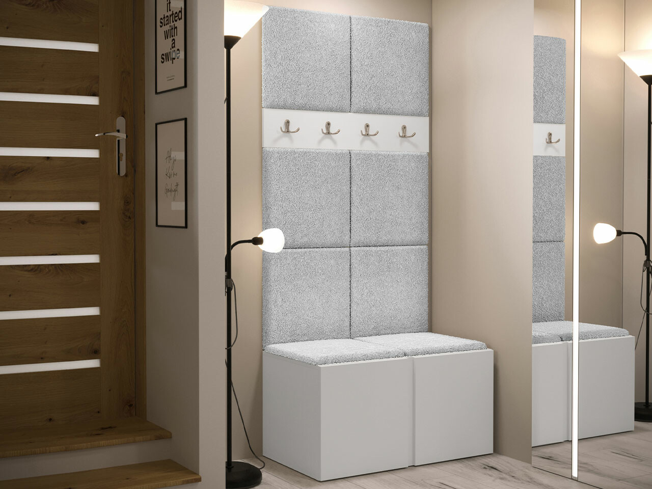 Esikukomplekt Hartford 267 (Valge)