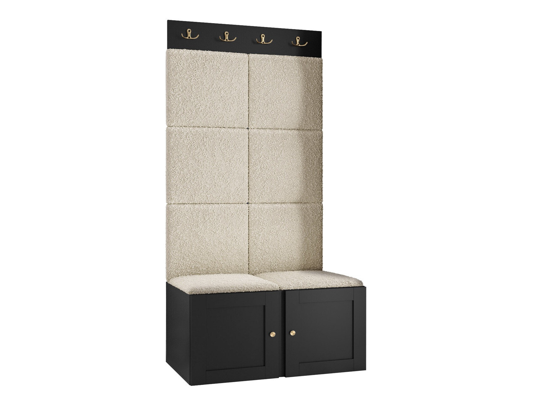 Esikukomplekt Hartford 375 (Must)