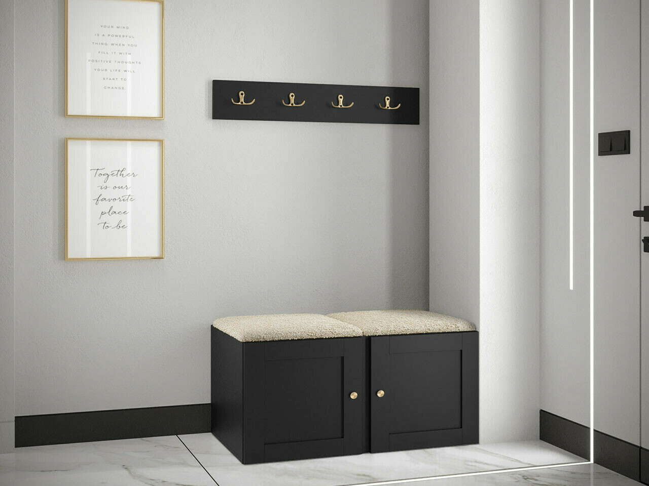 Esikukomplekt Hartford 376 (Valge)