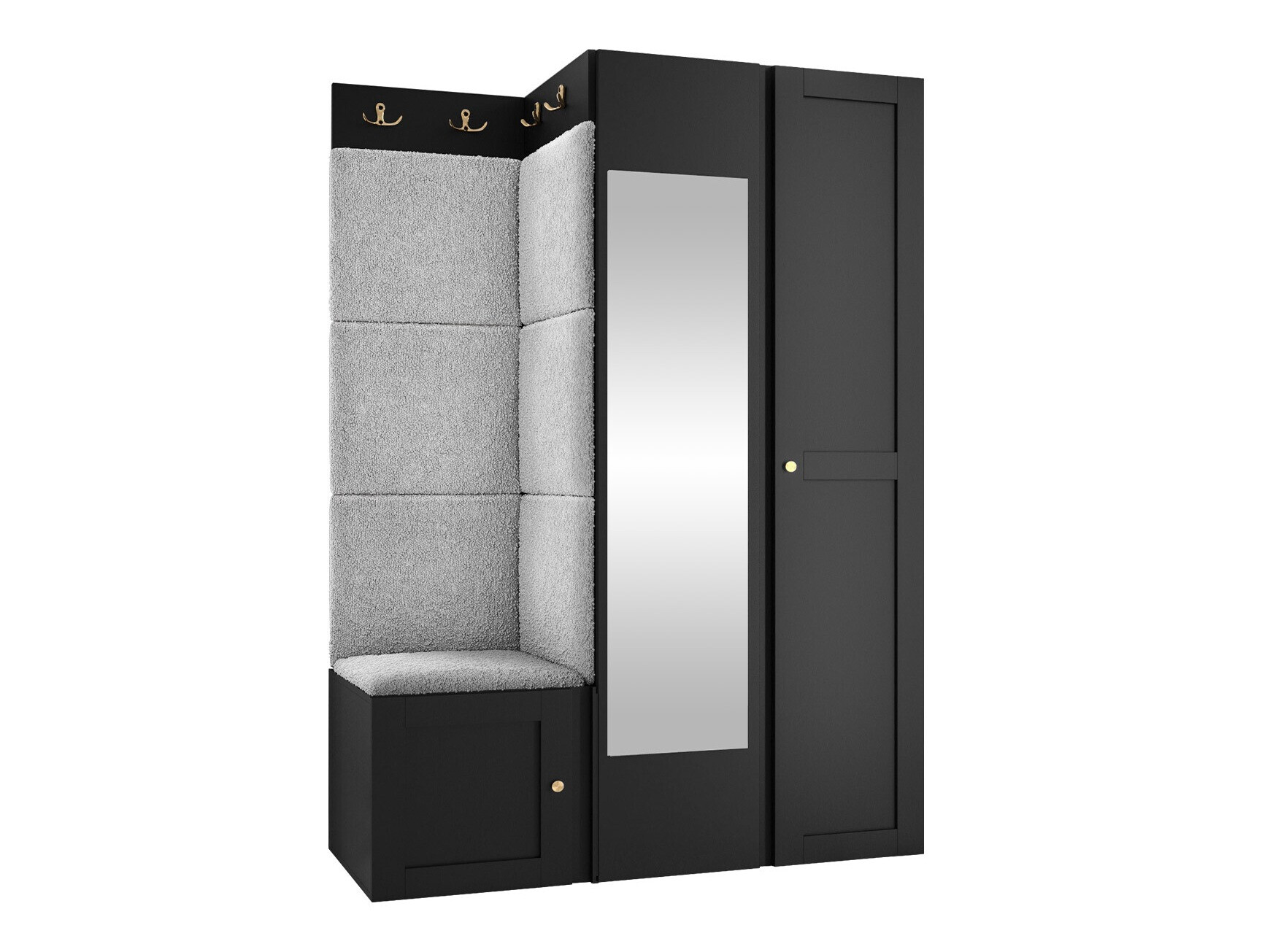 Esikukomplekt Hartford 380 (Must)