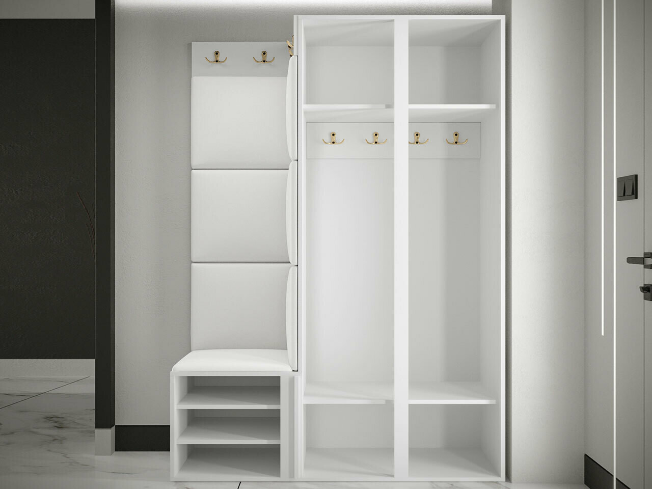 Esikukomplekt Hartford 380 (Must)