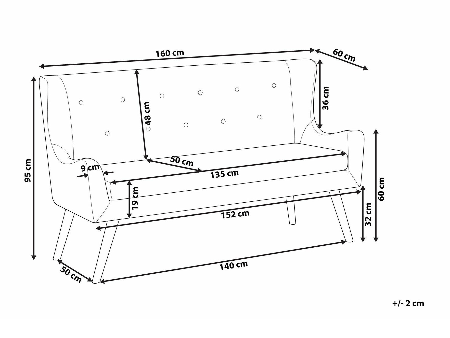 Diivan Berwyn 1416 (Valge)