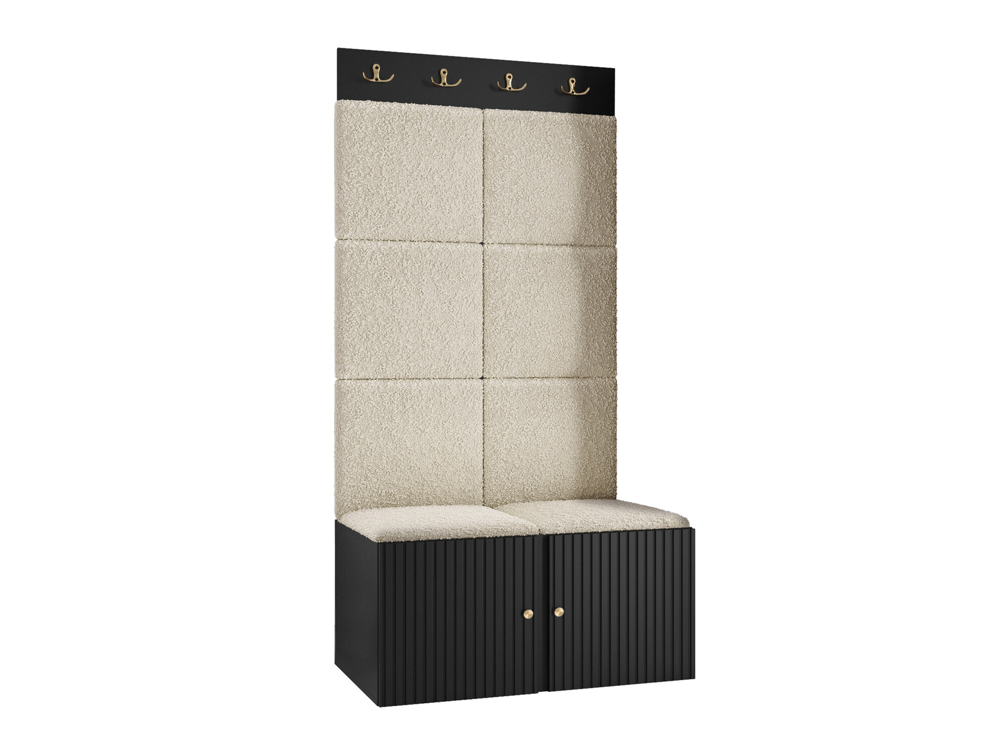 Esikukomplekt Hartford 383 (Must)