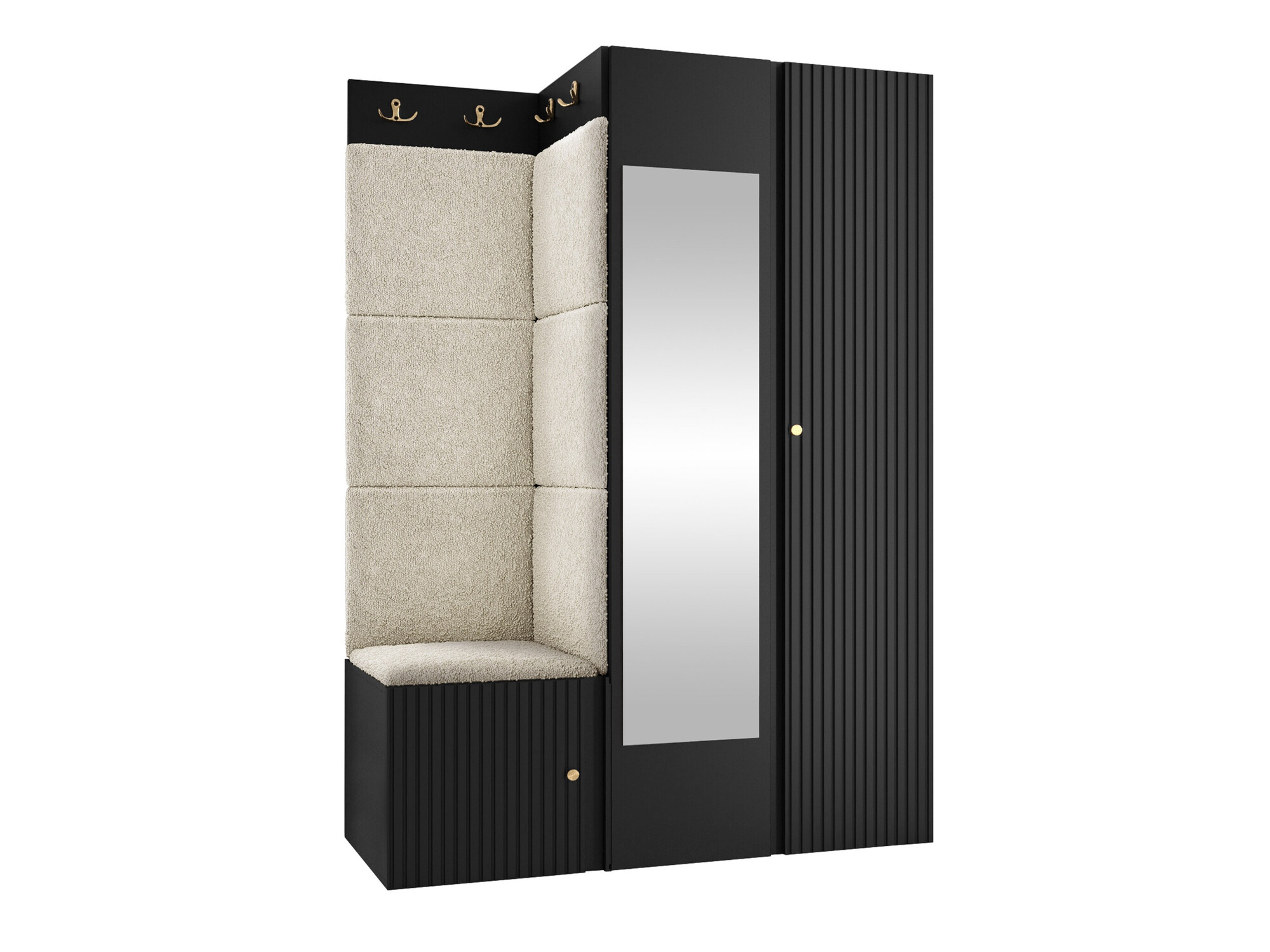 Esikukomplekt Hartford 388 (Must)