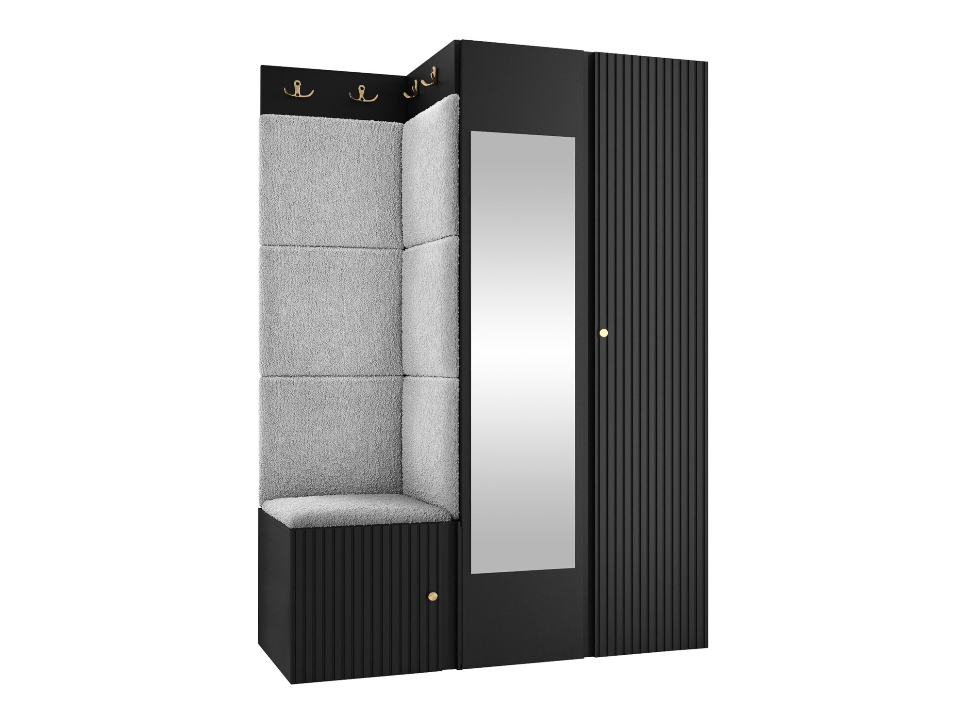 Esikukomplekt Hartford 388 (Must)