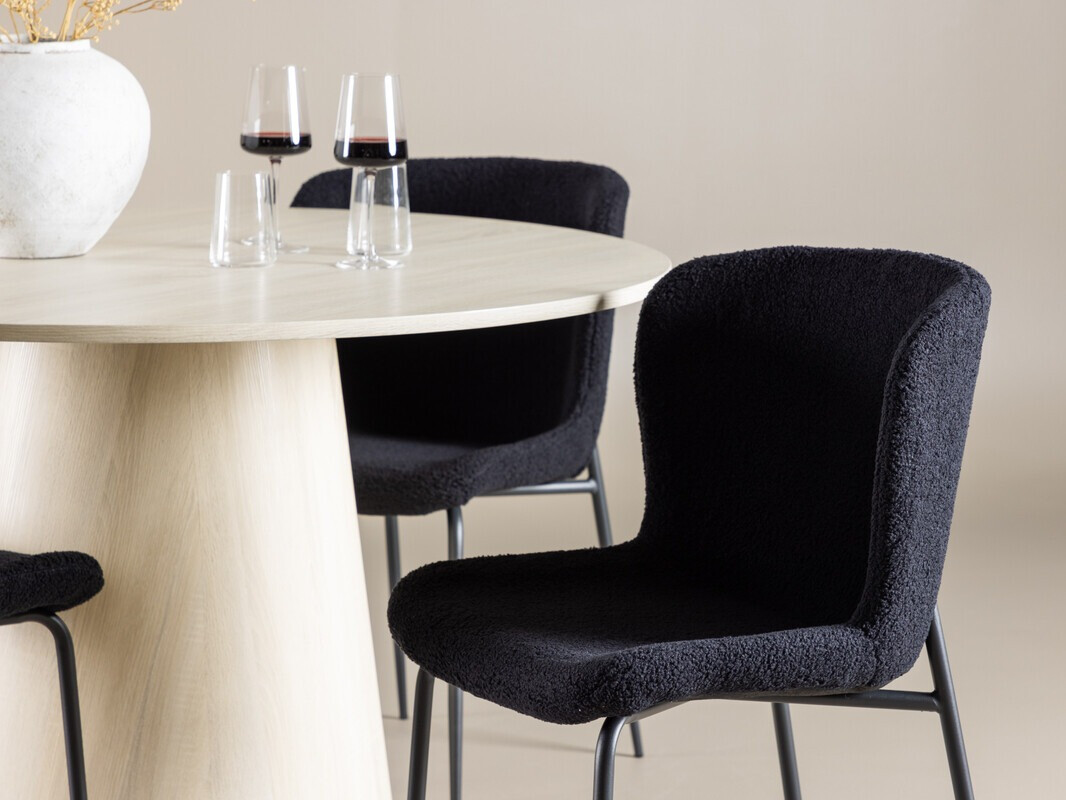 Söögitoakomplekt Dallas 4554 (Must)