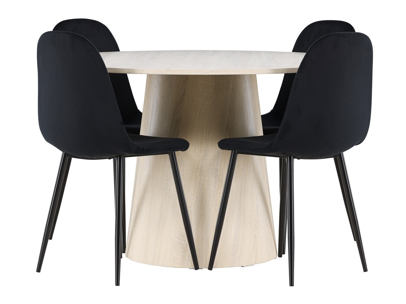 Söögitoakomplekt Dallas 4556 (Must)