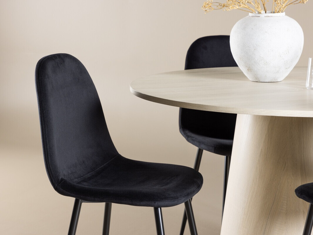 Söögitoakomplekt Dallas 4556 (Must)