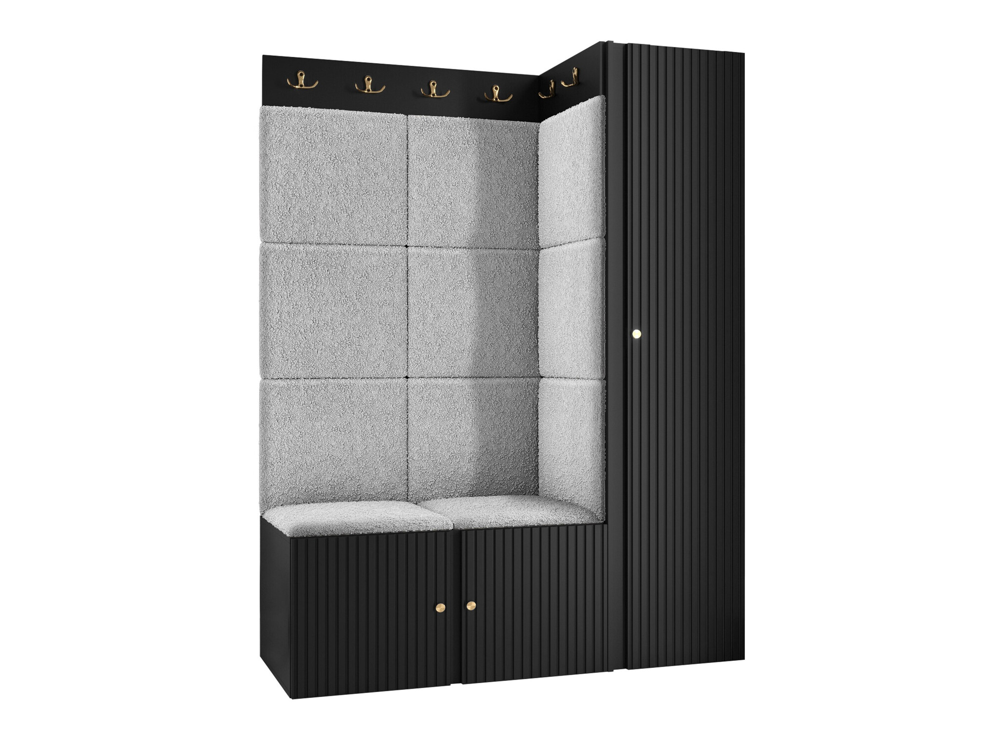 Esikukomplekt Hartford 385 (Must)