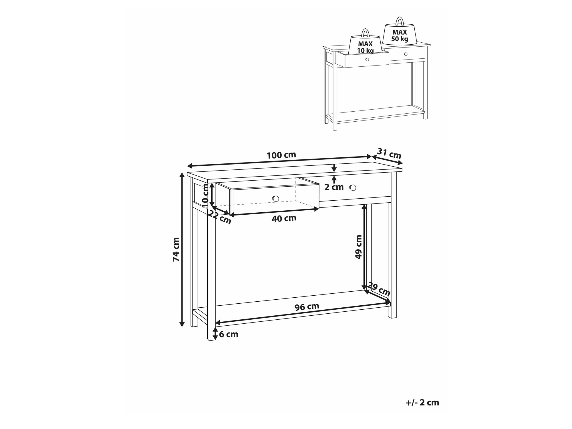 Konsoollaud Melmone 103