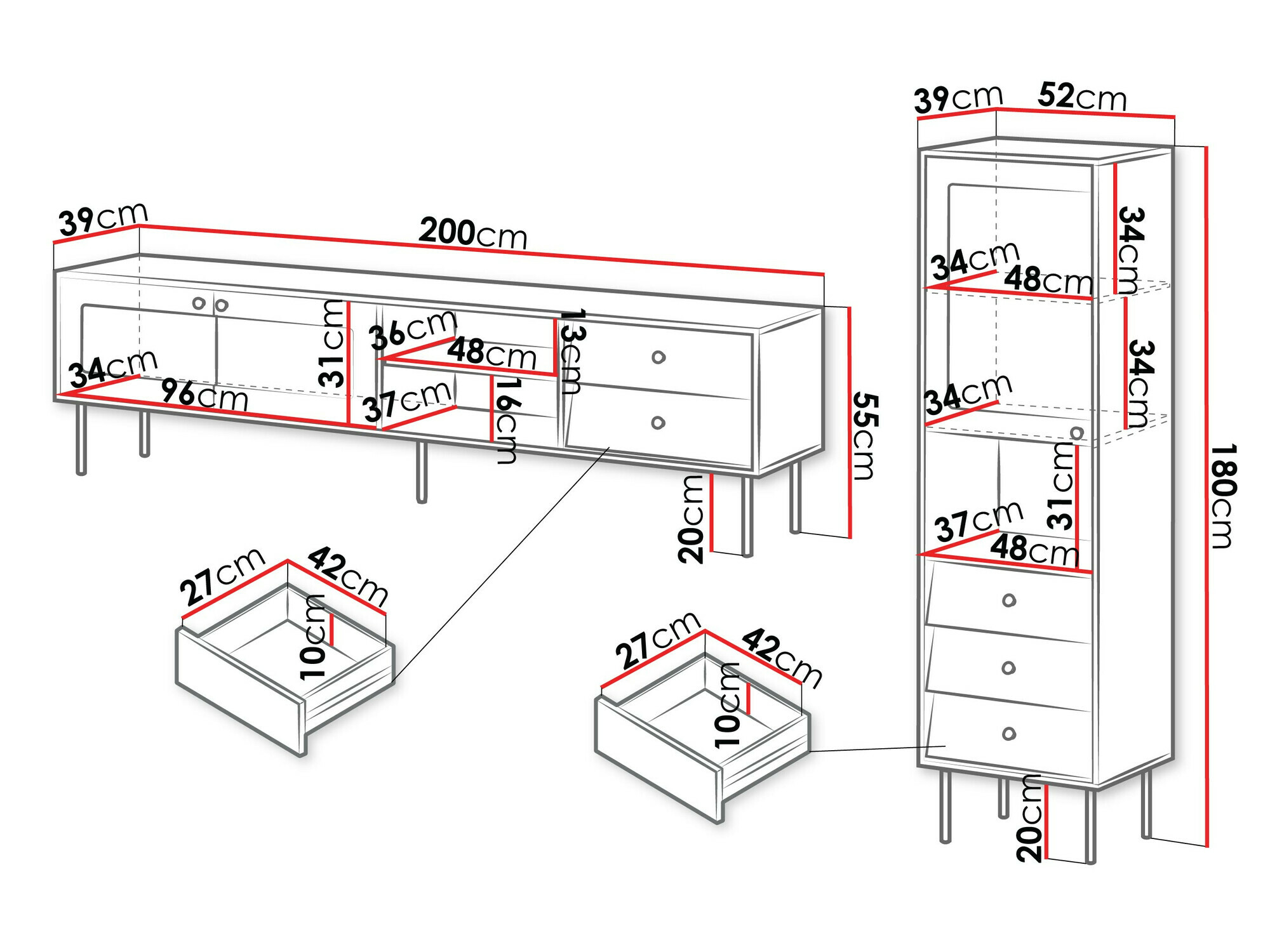 Elutoa komplekt Feletri 109 (Valge)