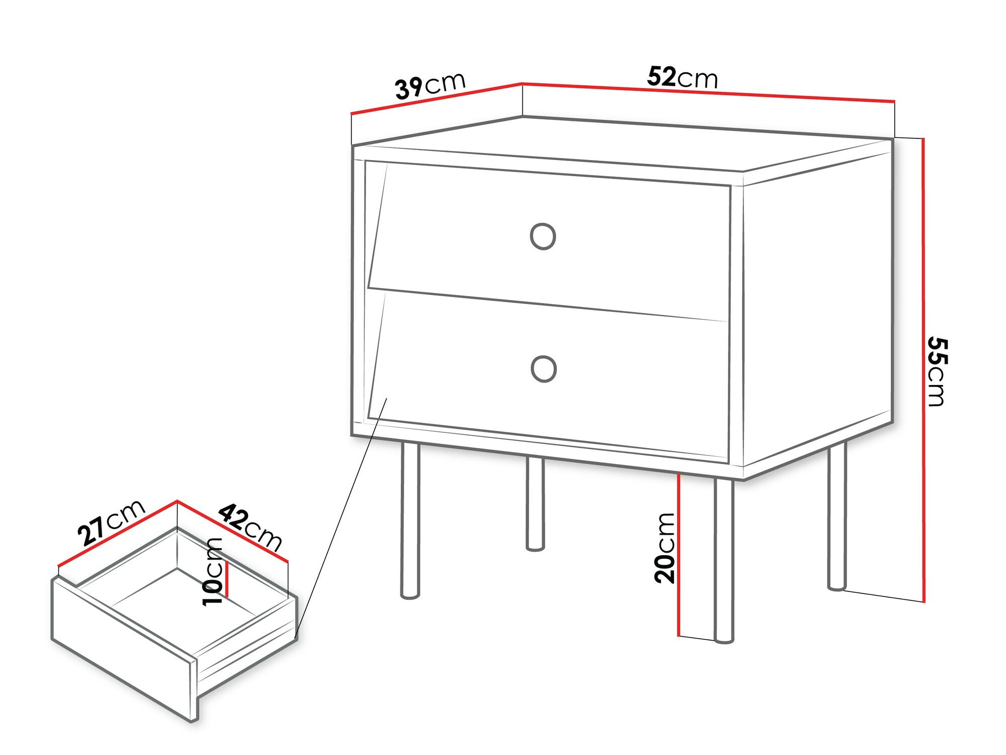 Öökappide komplekt Feletri 106 (Must)