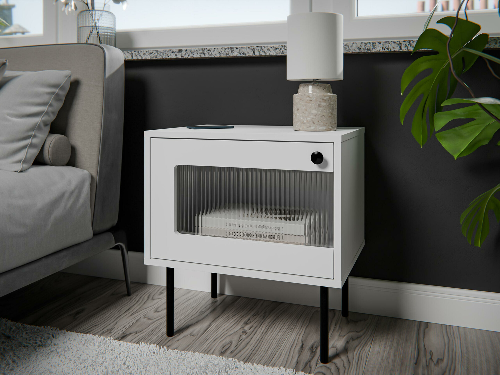 Öökappide komplekt Feletri 107 (Valge)