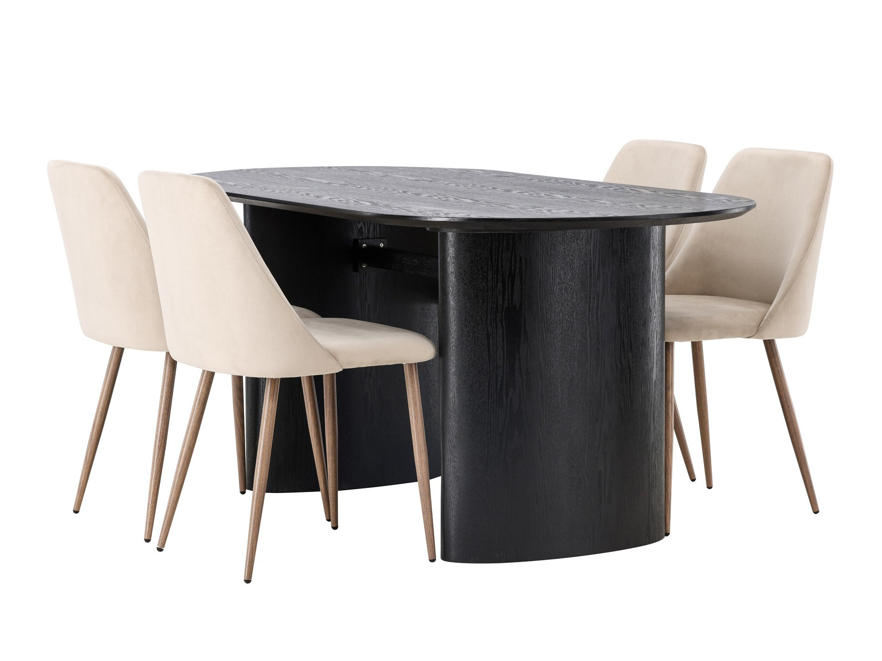 Söögitoakomplekt Dallas 3995 (Must)