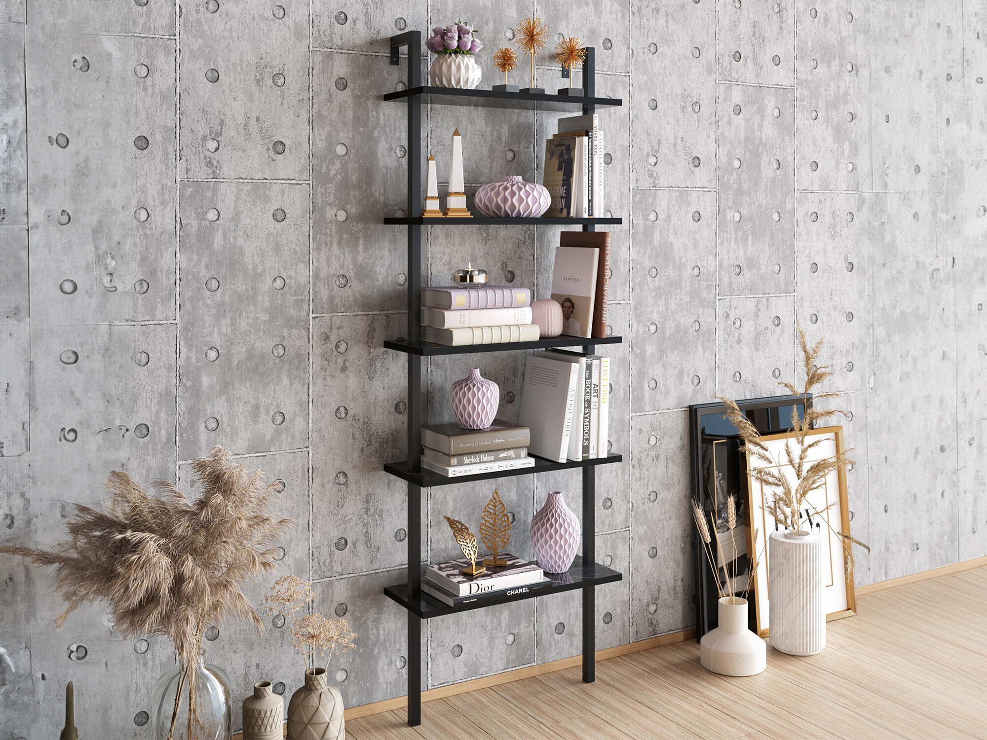 Riiul Kailua 1027 (Must + Must marmor)