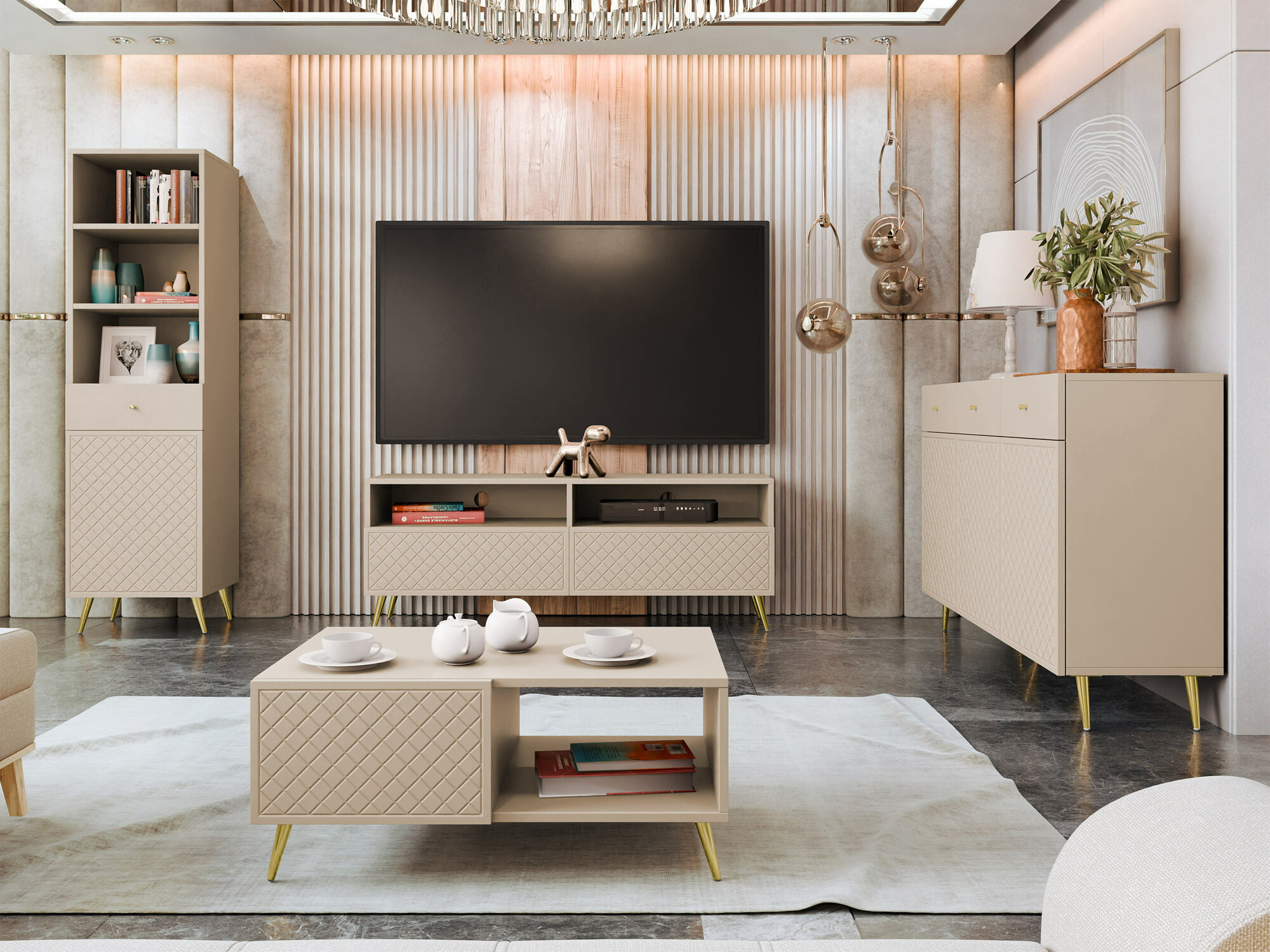 TV-alus Comfivo Nuromo 112 (Beež)