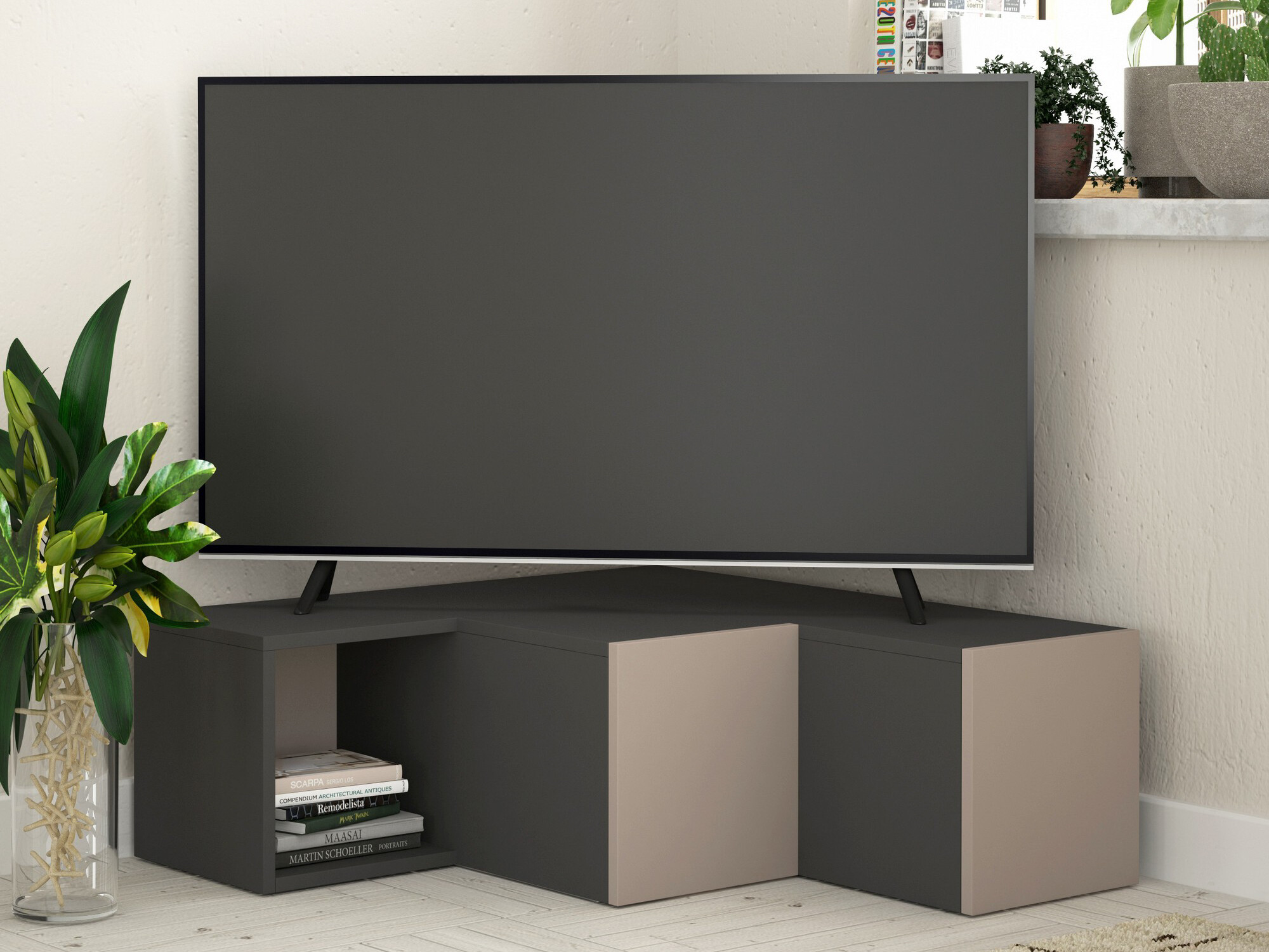 TV-alus Kailua 1058 (Antratsiit + Helepruun)