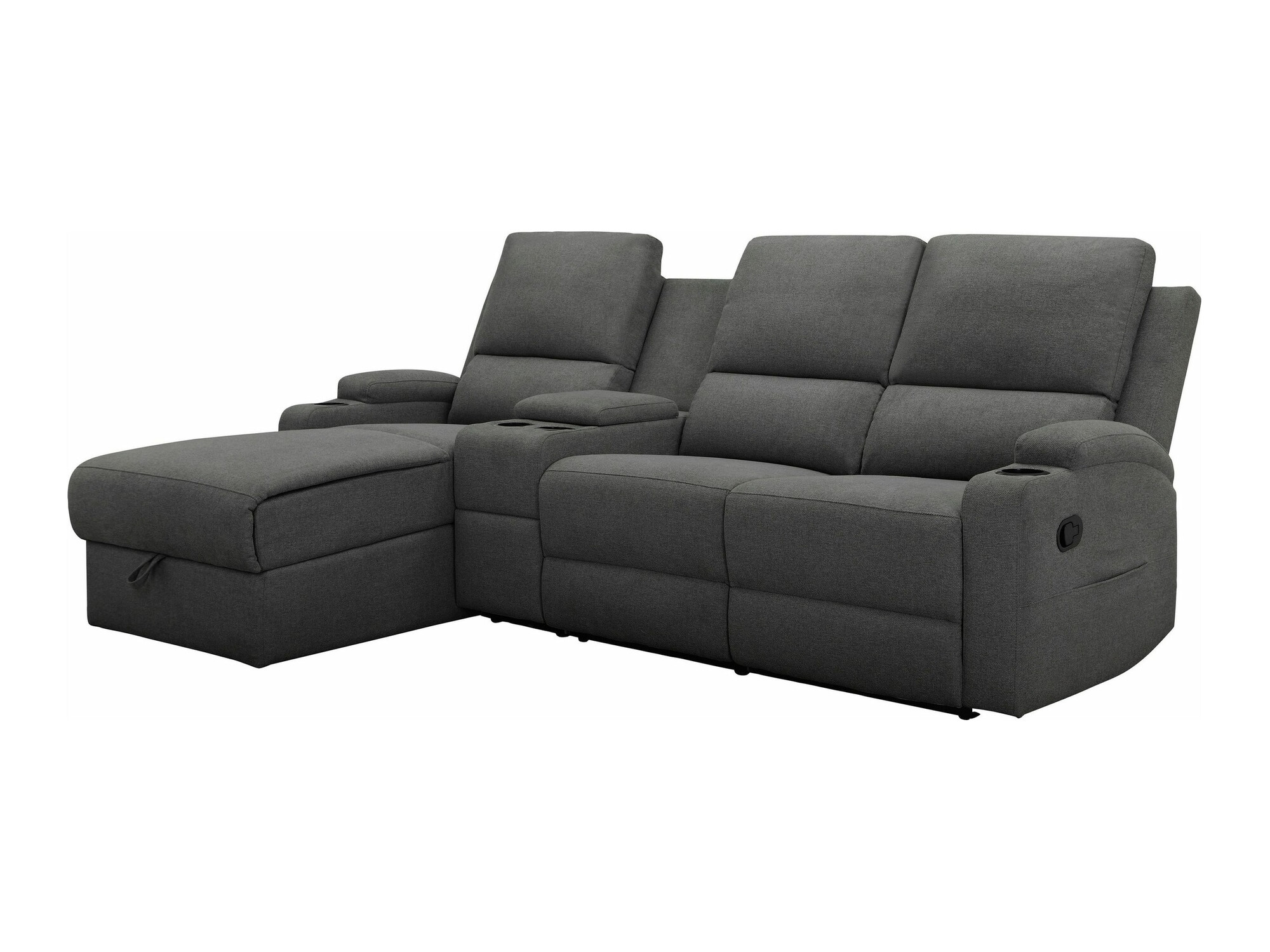 Pehme nurga recliner Denton 1368 (Antratsiit)