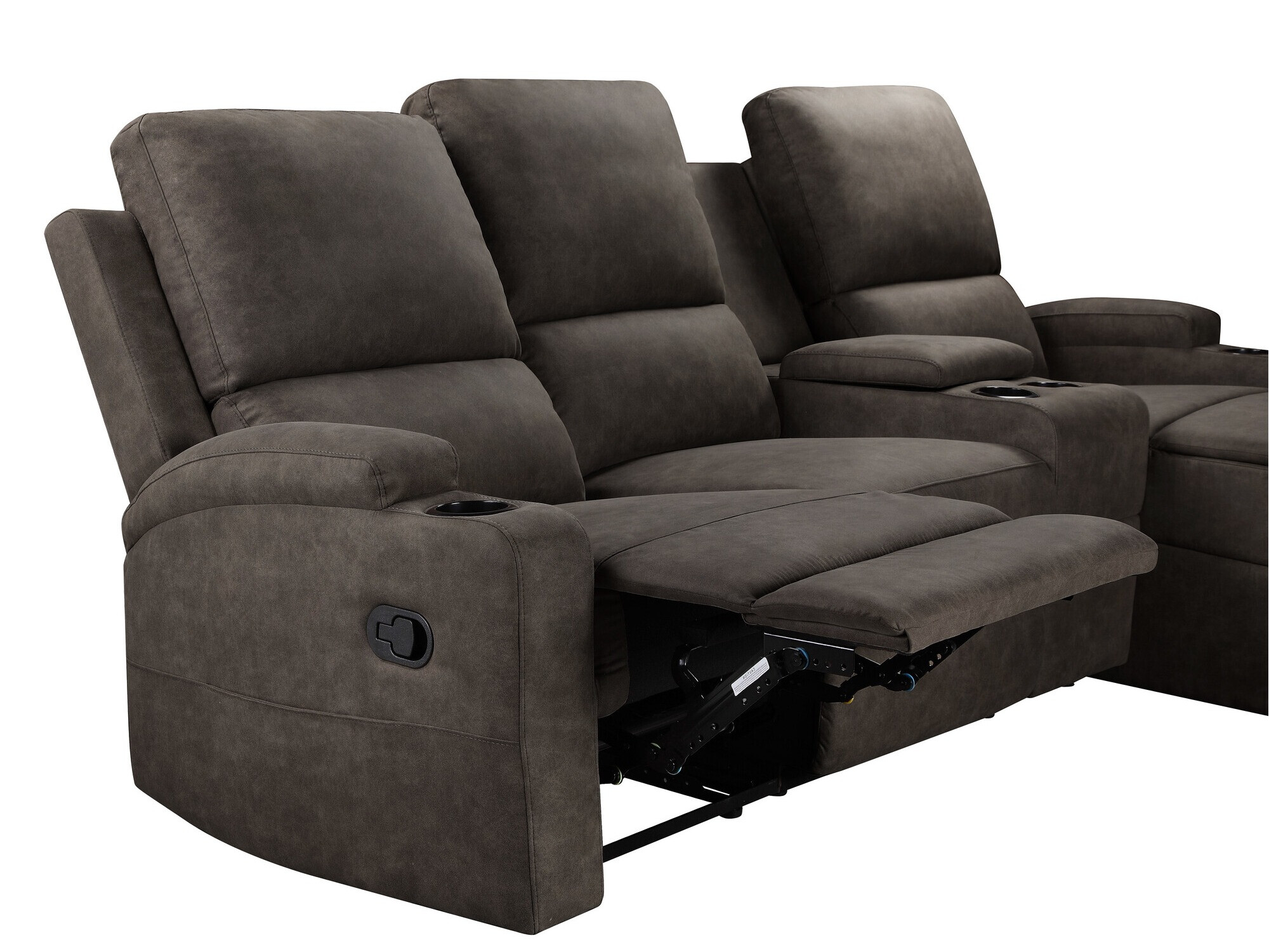 Pehme nurga recliner Denton 1368 (Tumepruun)