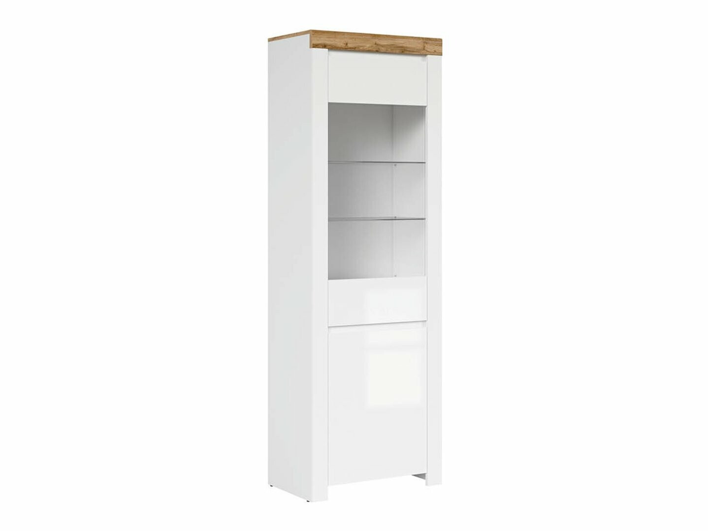 Riiul Sonsoru 104 (Valge + Läikiv valge + Wotani tamm)