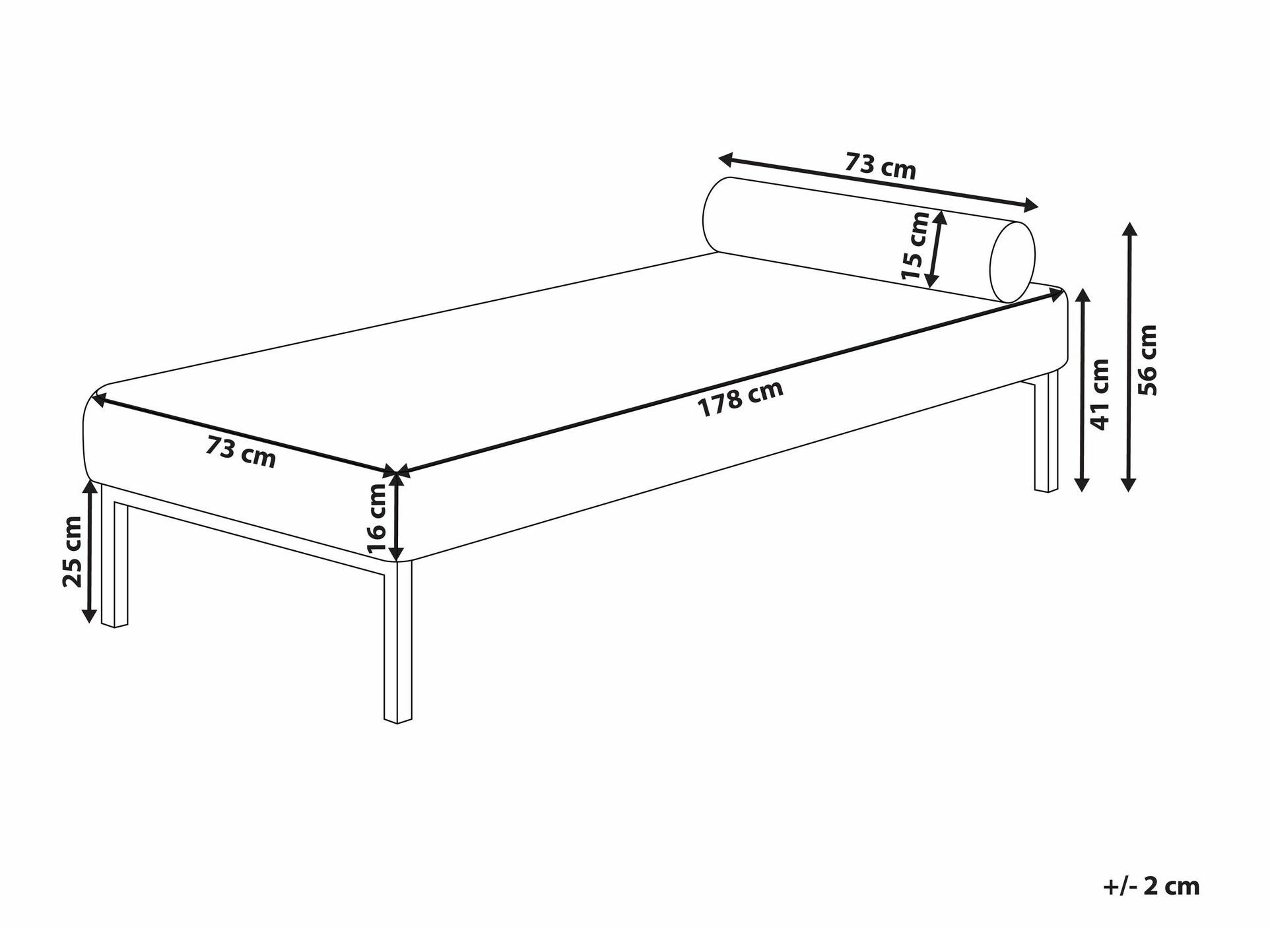 Kušett Berwyn 2241 (Valge)