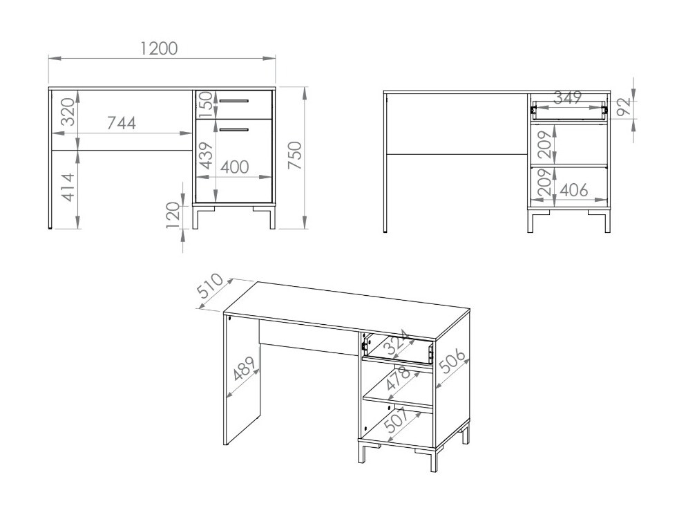 Kirjutuslaud Larnolo 134