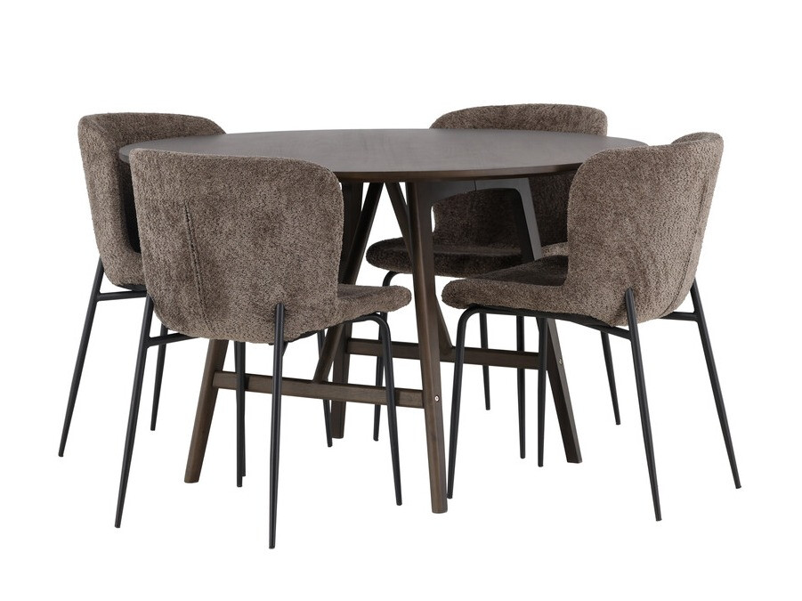 Söögitoakomplekt Dallas 4570 (Pruun)