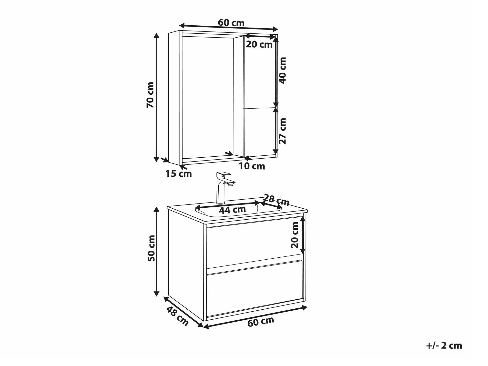 Vannitoakomplekt Berwyn 2247