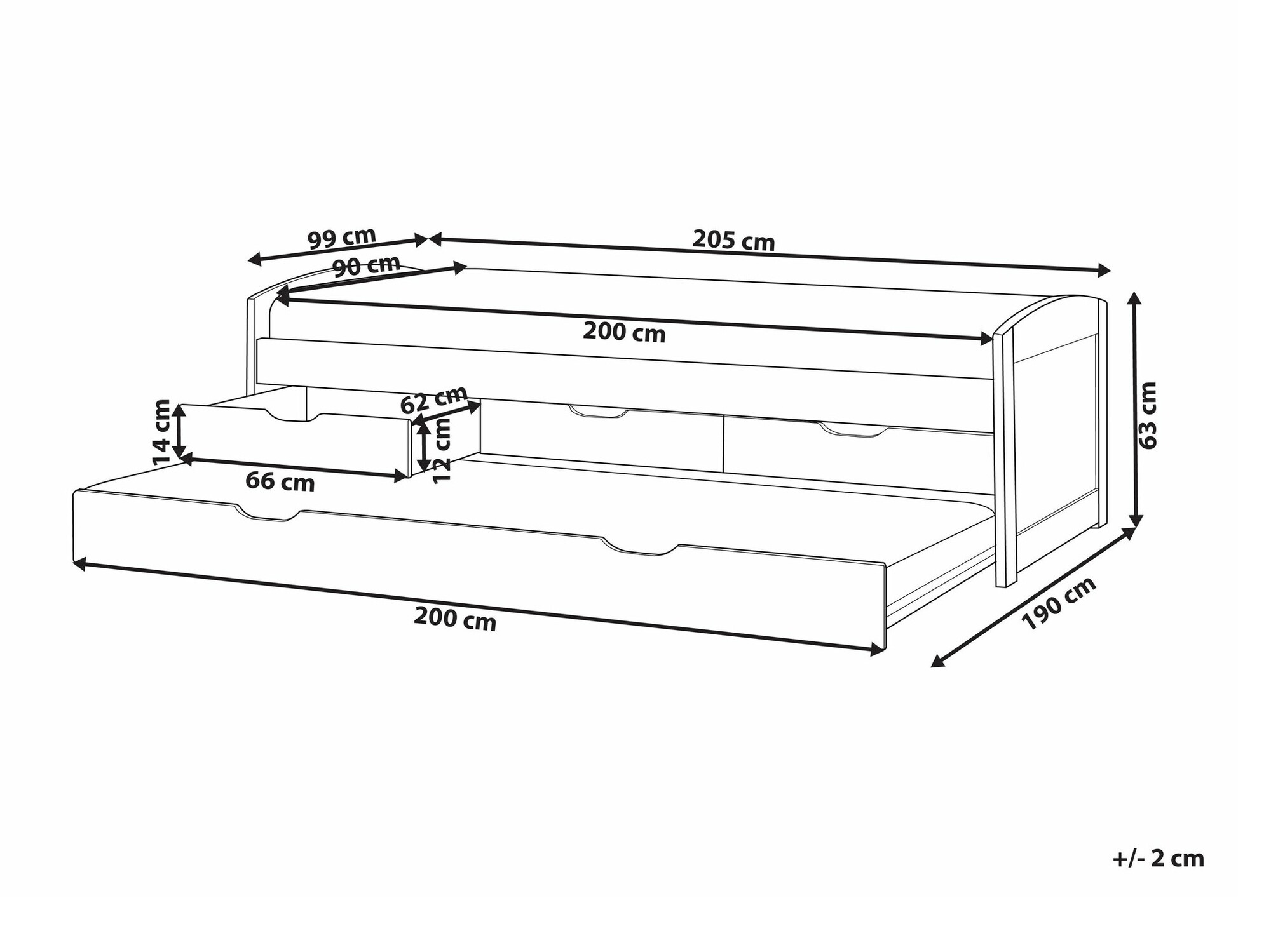 Voodi Berwyn 2246 (Ere puit)