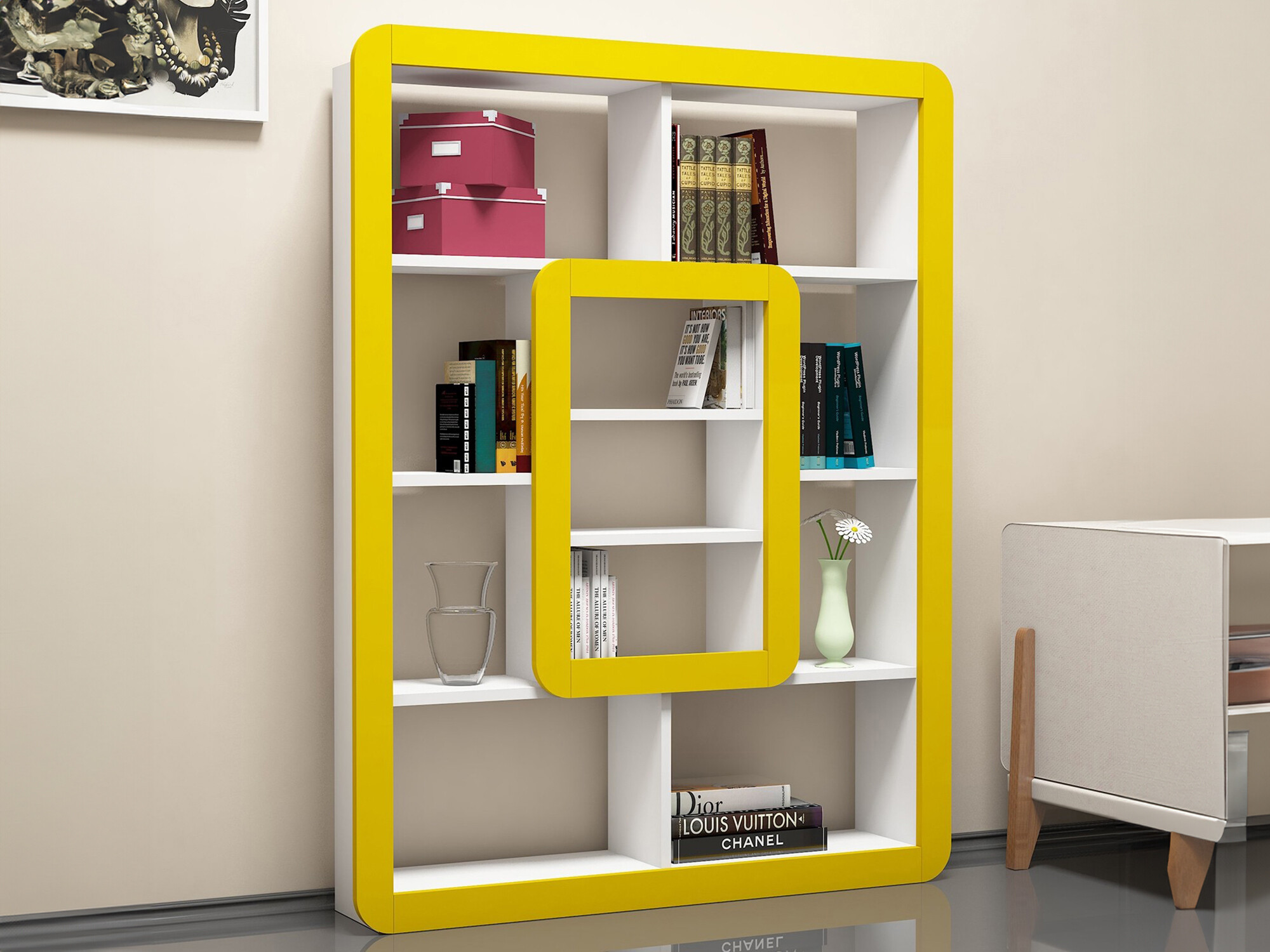 Riiul Kailua 678 (Valge + Kollane)